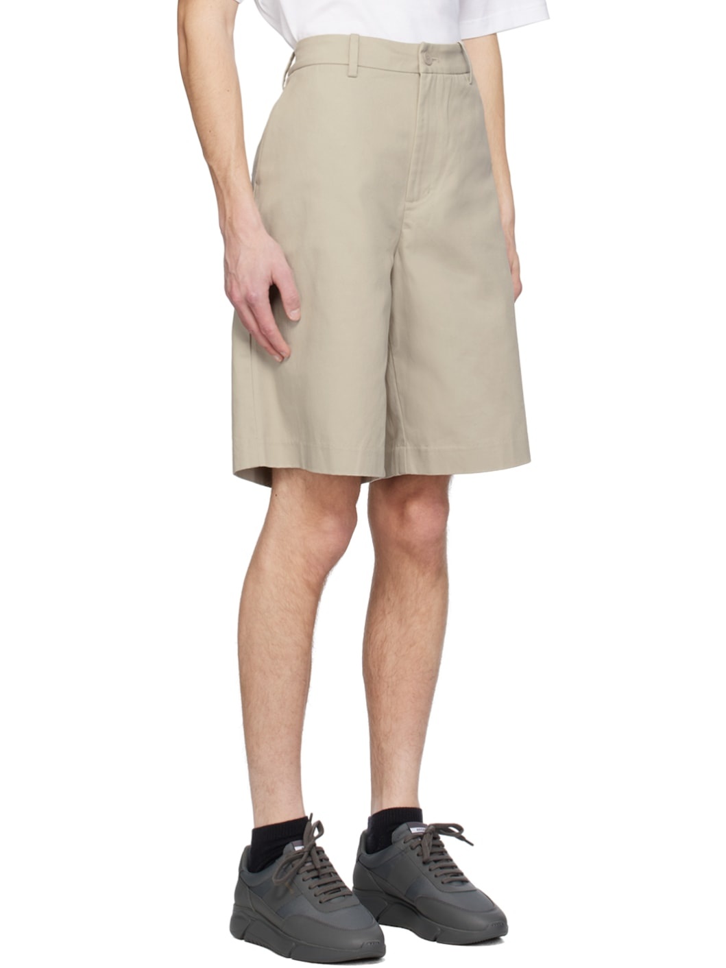 Beige Axis Shorts - 2