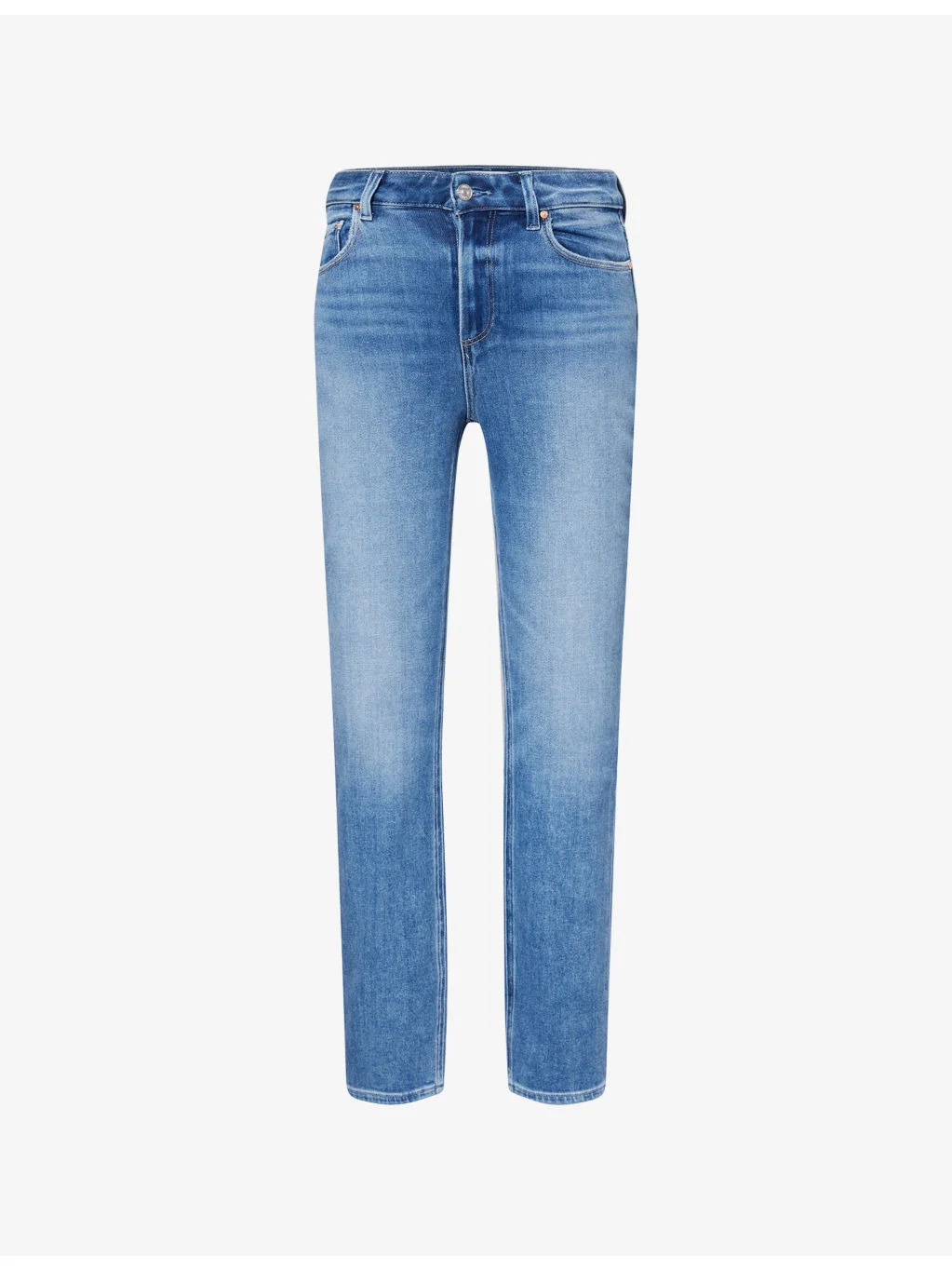 Gemma Slim Cigarette-Leg High-Rise Stretch-Denim Jeans - 1