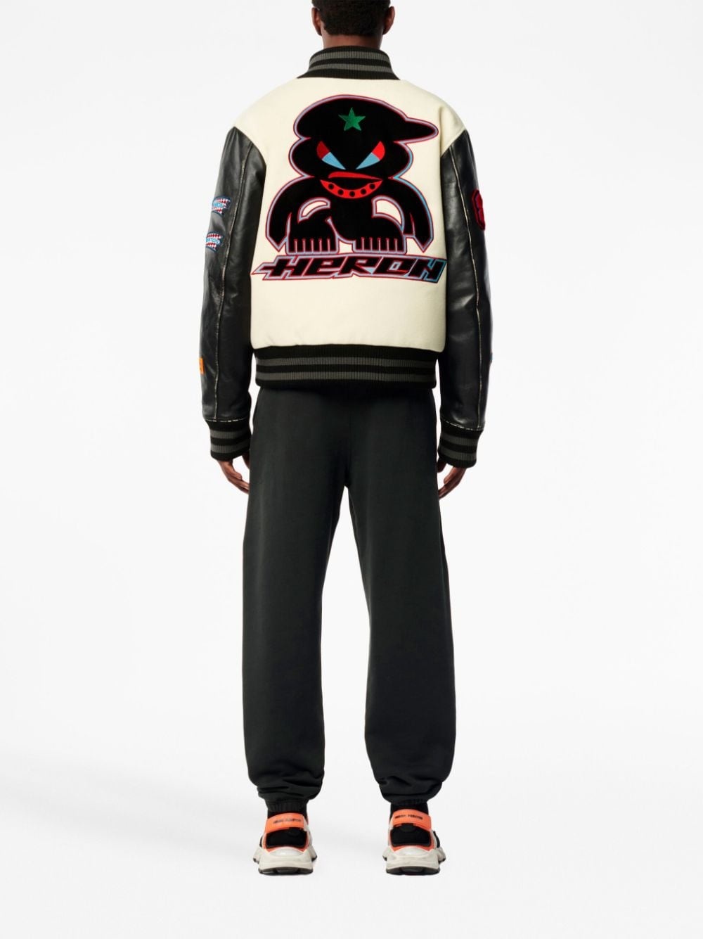 varsity-patches bomber jacket - 4
