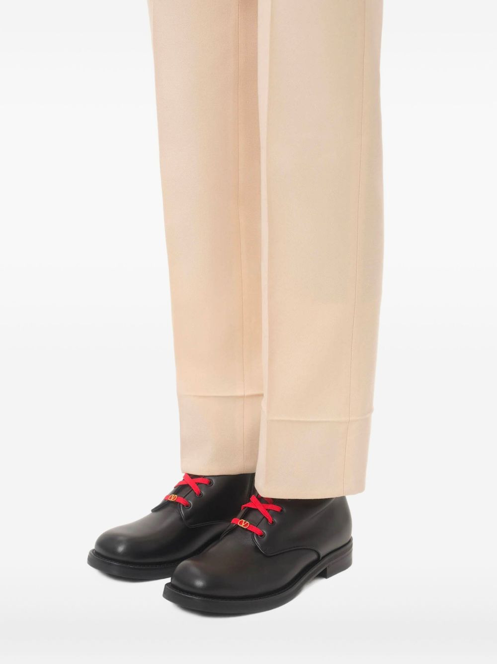 lace-up leather boots - 5