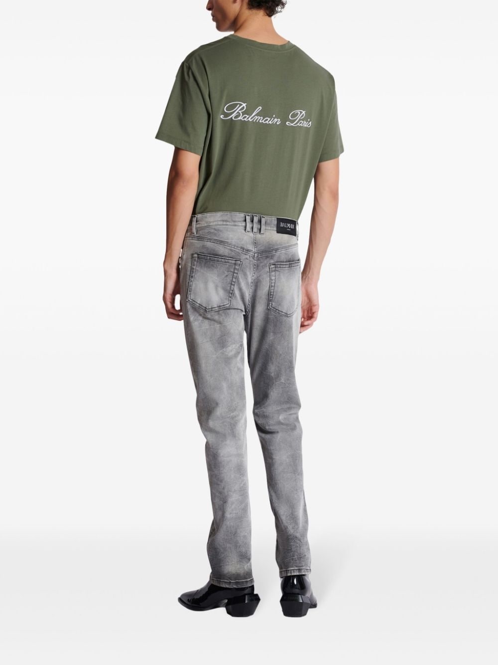 mid-rise straight-leg jeans - 4