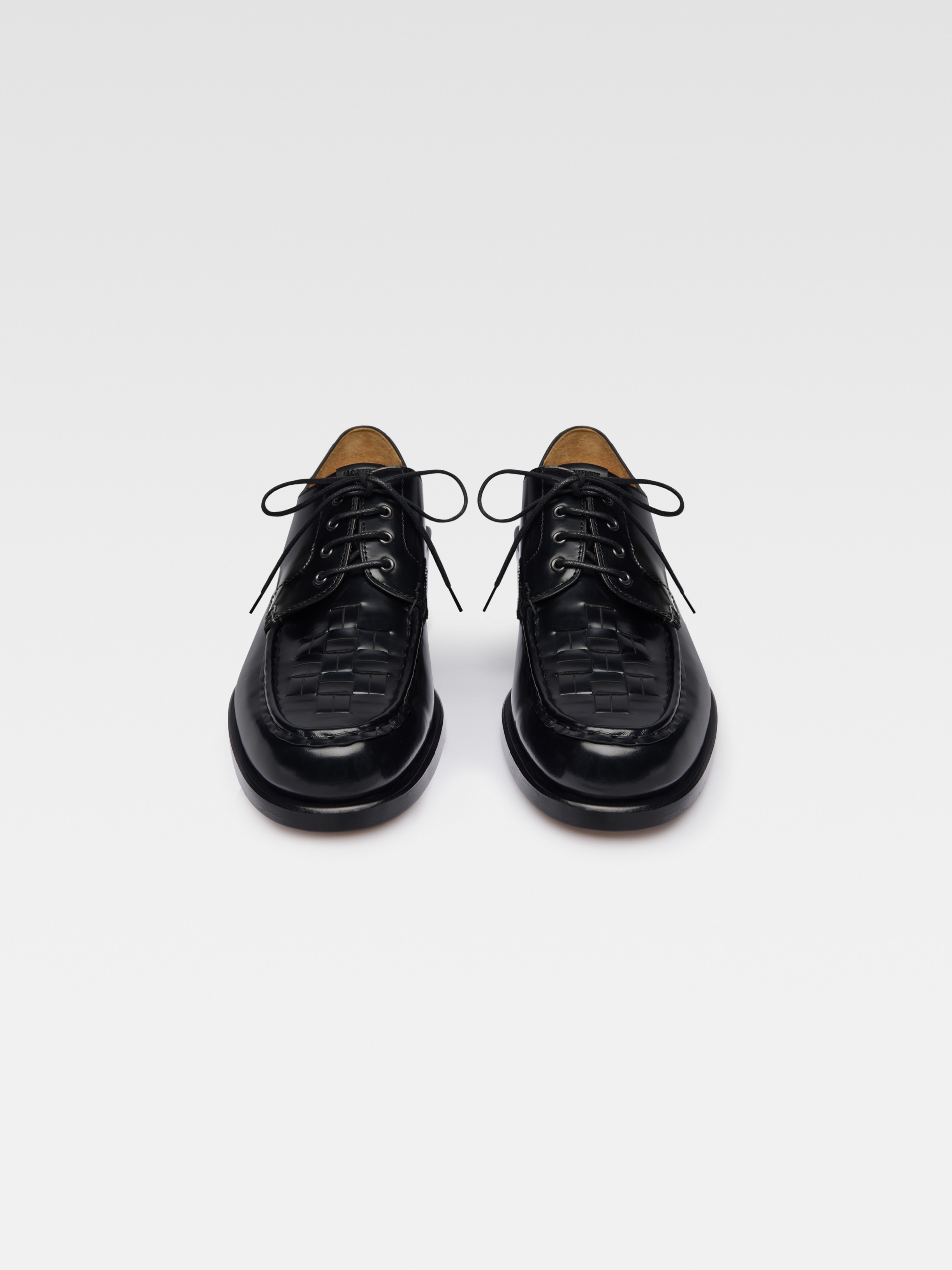 The woven derby shoes - 3