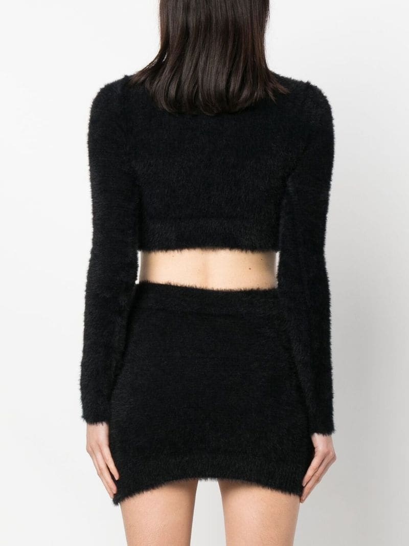 crystal-logo cropped jumper - 4