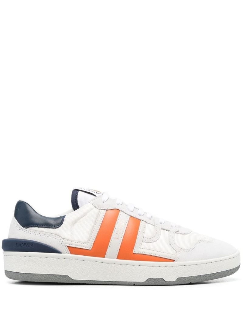 panelled low-top sneakers - 1