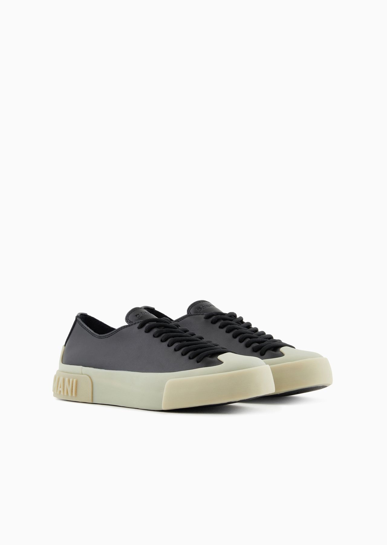 Leather sneakers with clear soles - 2