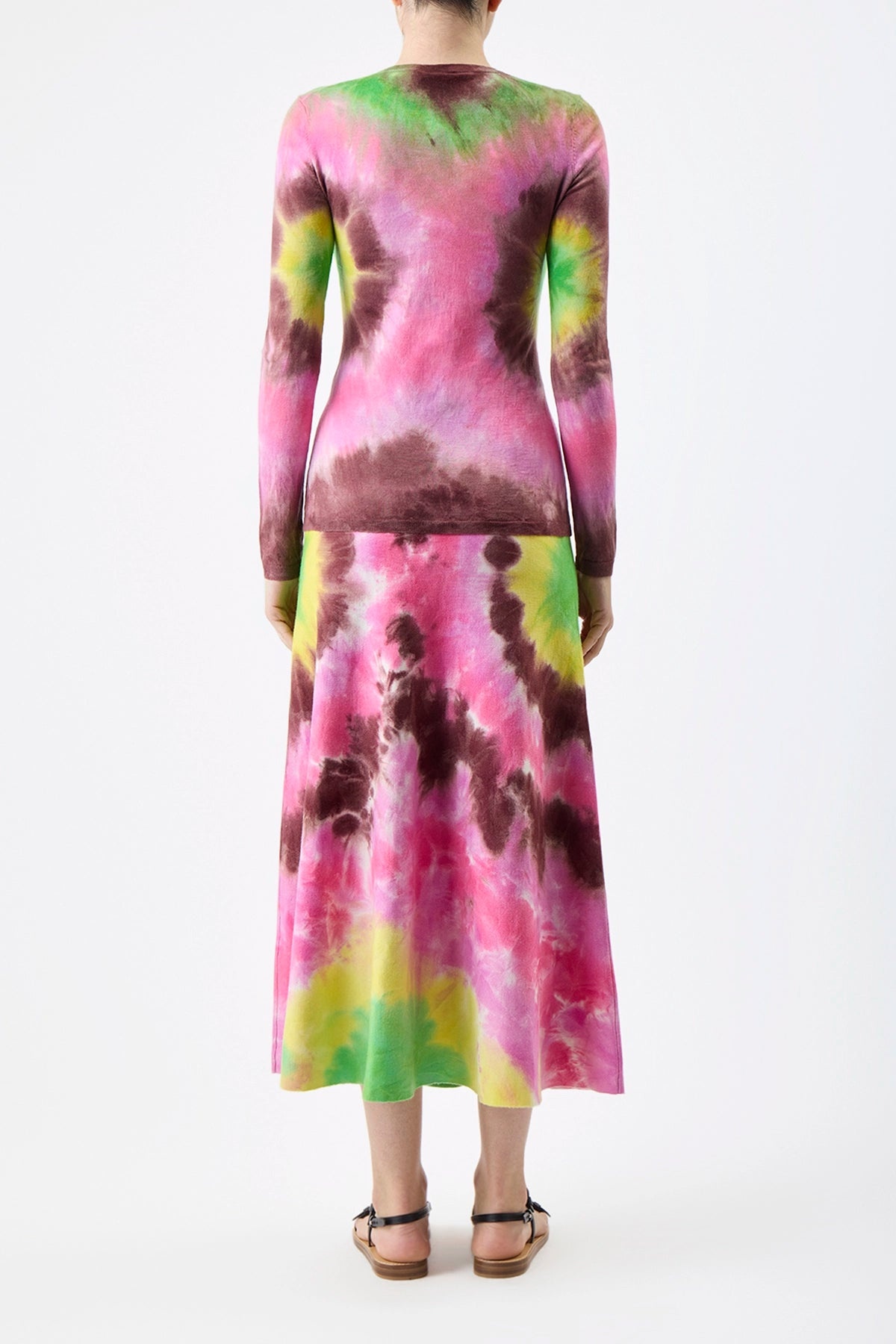 Miller Sweater in Tie Dye Cashmere - 4