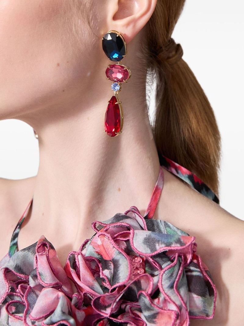 CAROLINA HERRERA crystal earrings outlook