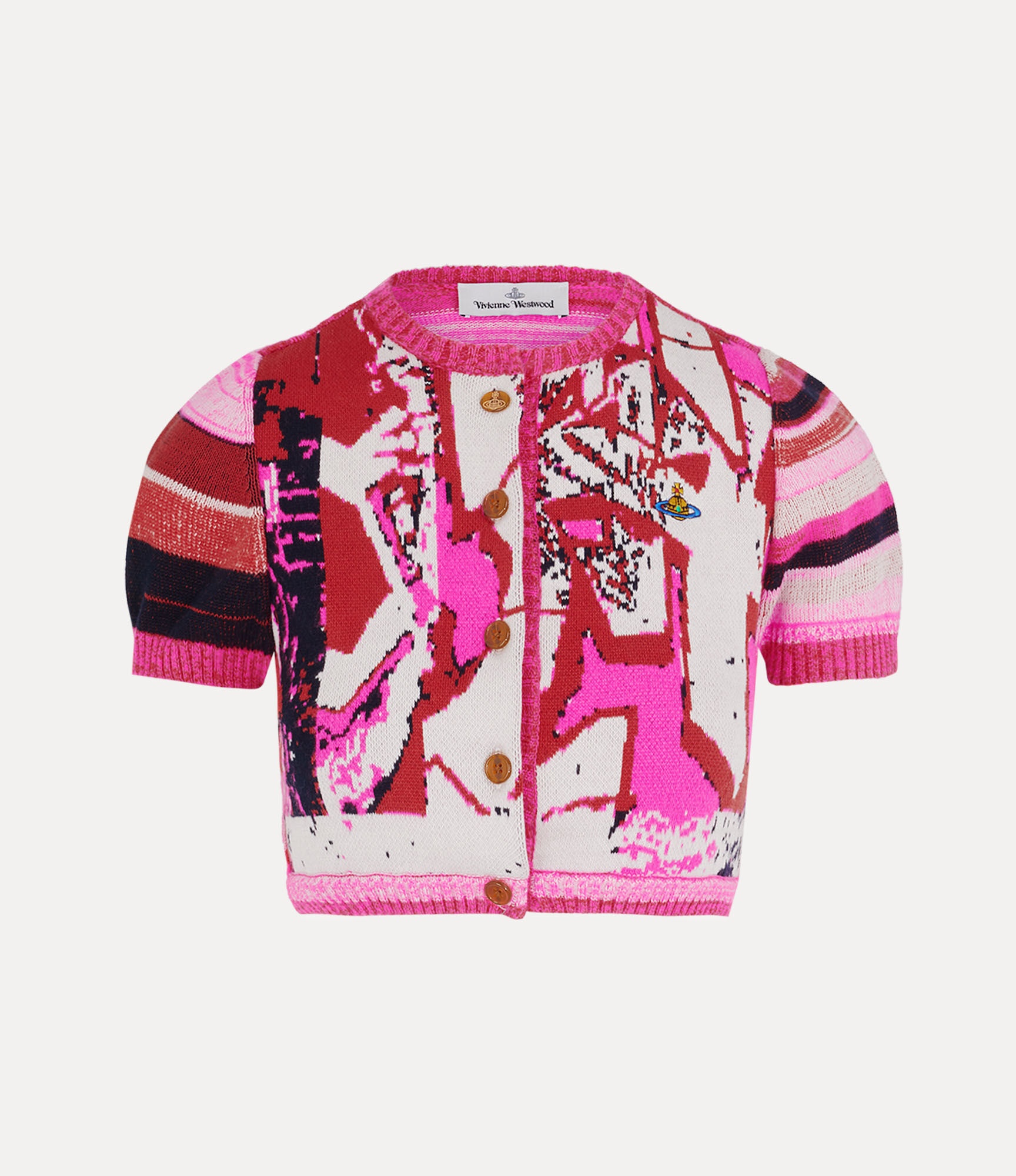 GRAFFITI CROPPED CARDI - 1