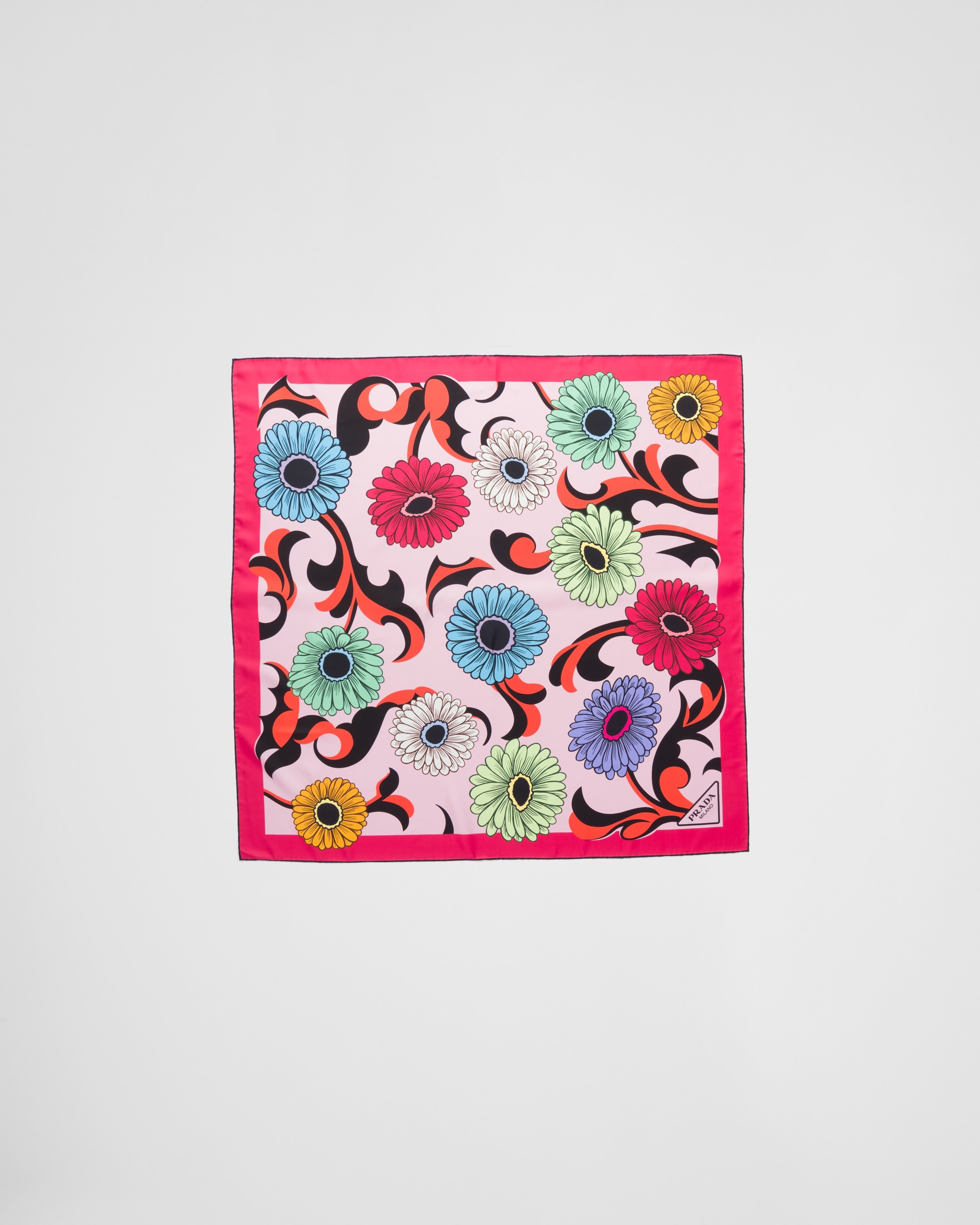 Printed silk twill scarf - 3
