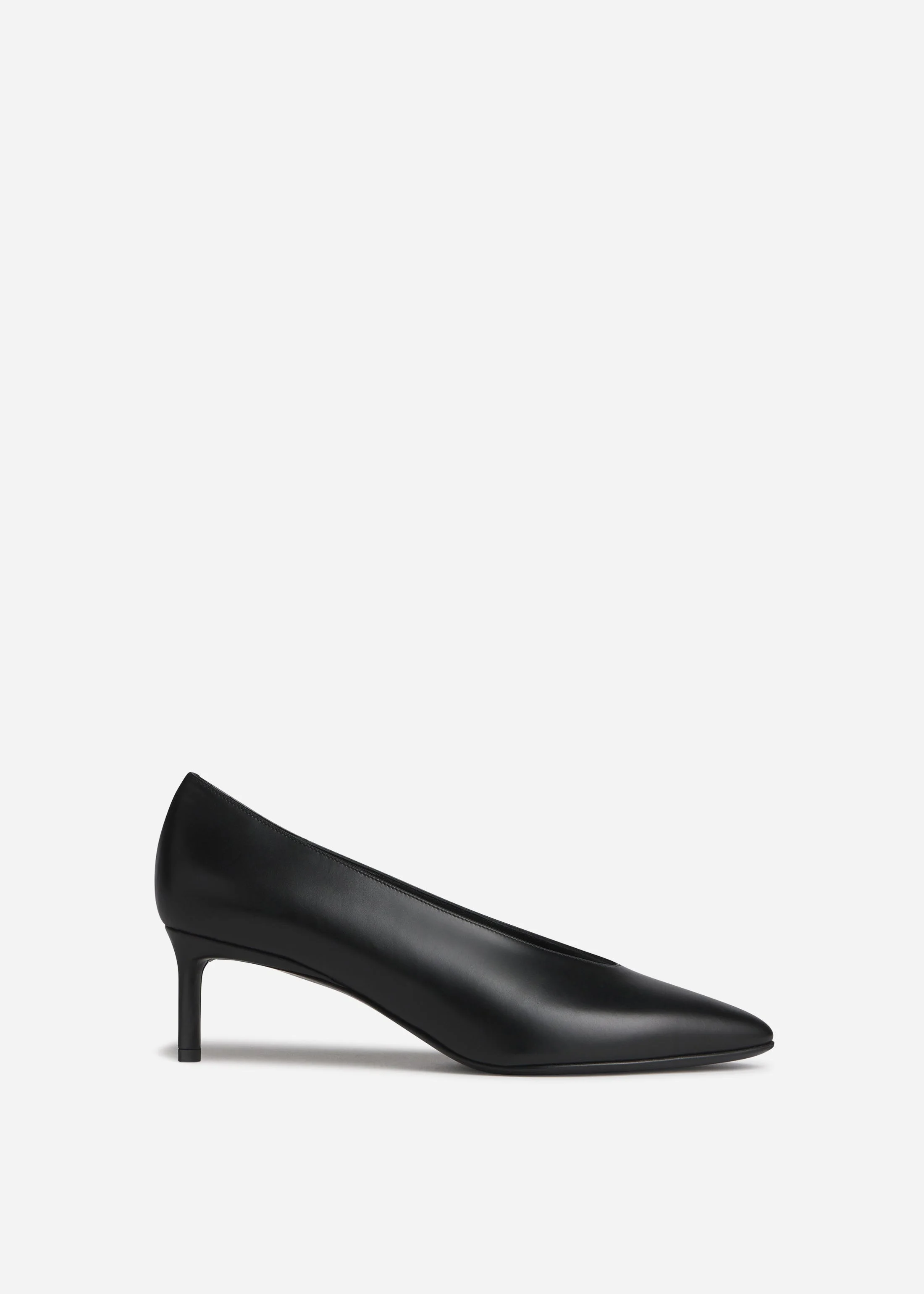 Pointed Kitten Heel in Leather - 1