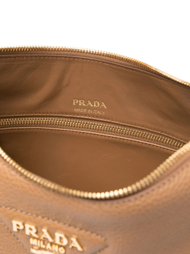 Logo-embossed Leather Shoulder Bag 4