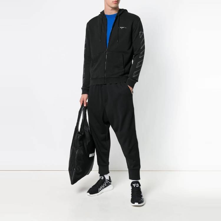 Off-White Unisex Print Jacket Black/Grey OMBB033E181920020901 - 2