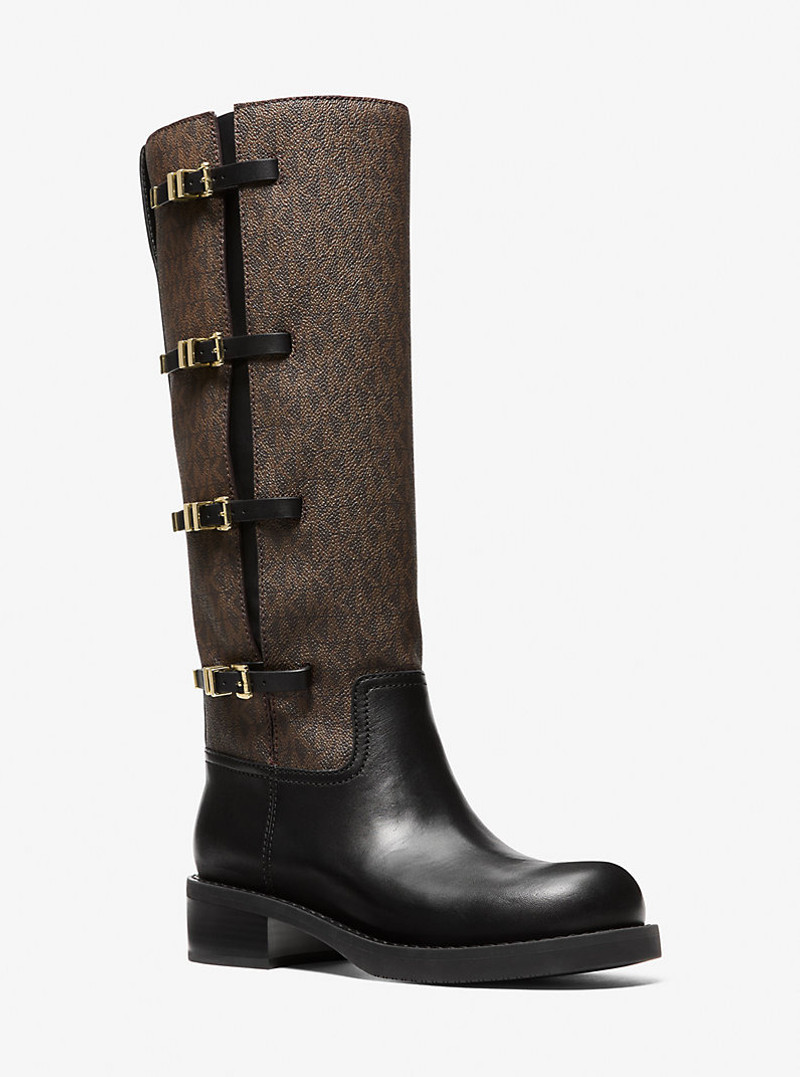 Darrington Signature Logo and Leather Boot 1