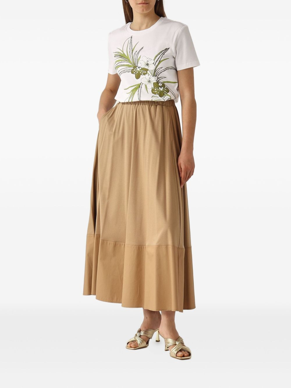 floral-print T-shirt - 2