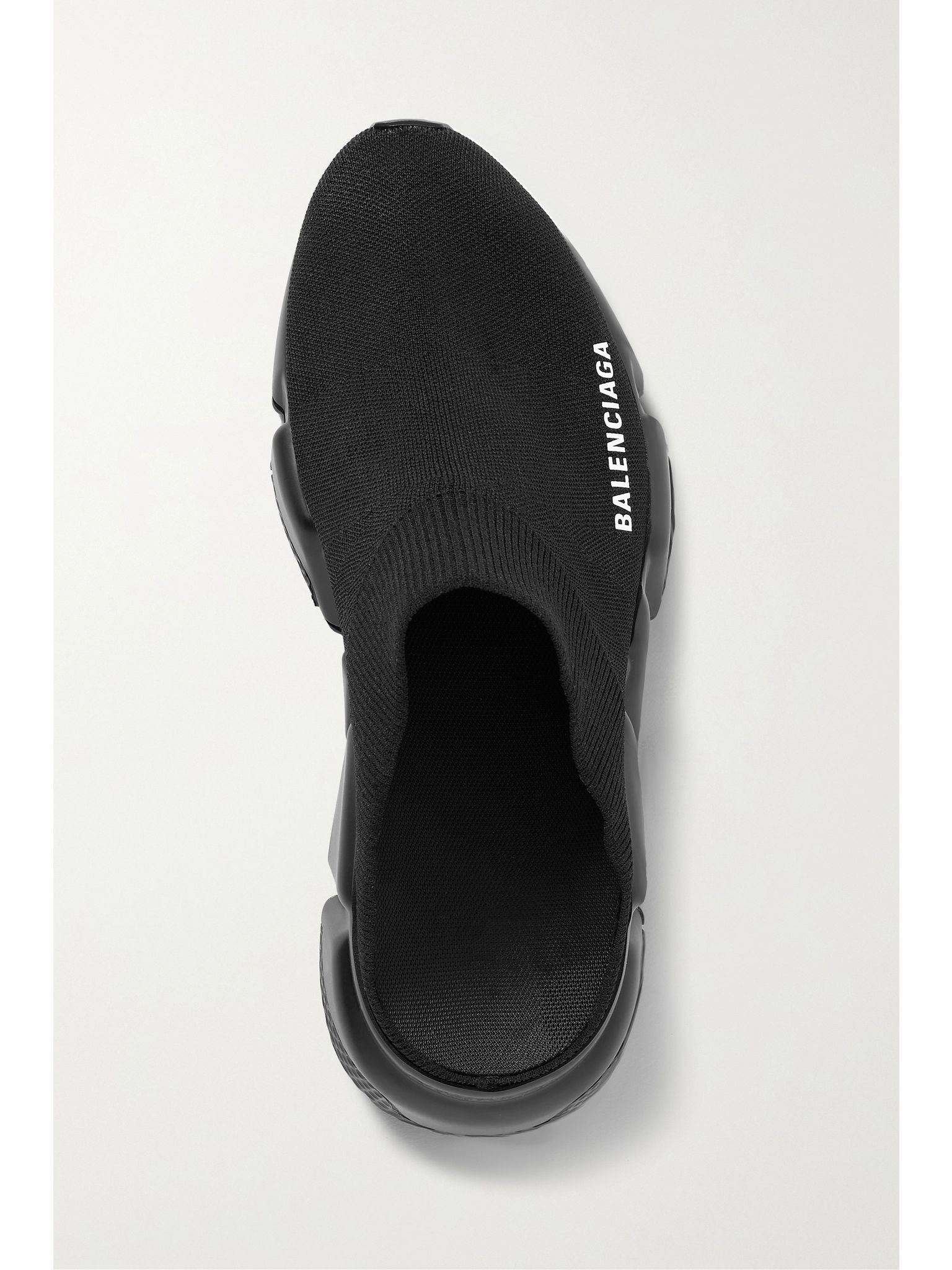 Speed printed recycled-knit mules Black - 5