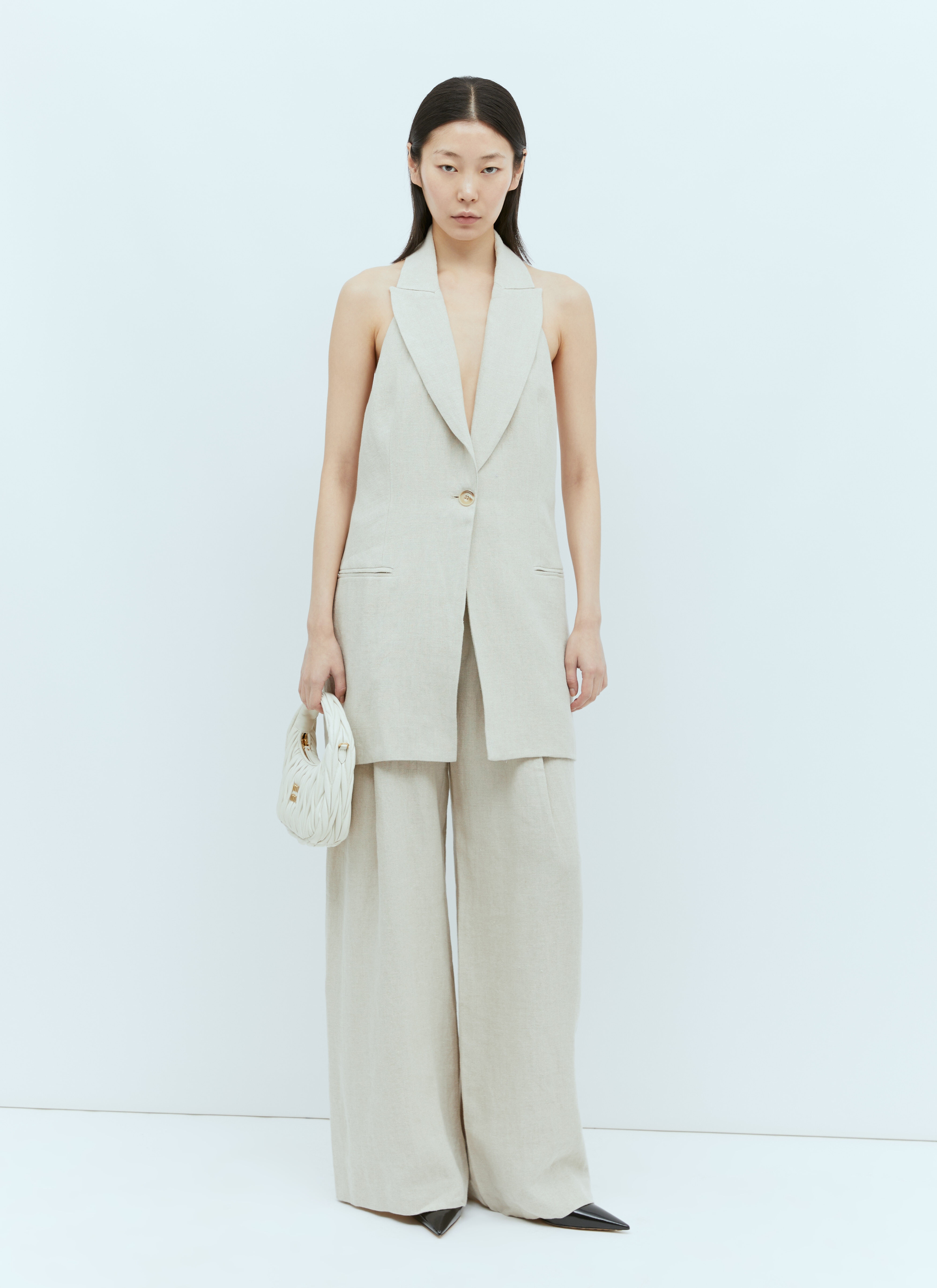 Linen Tailored Pants - 2