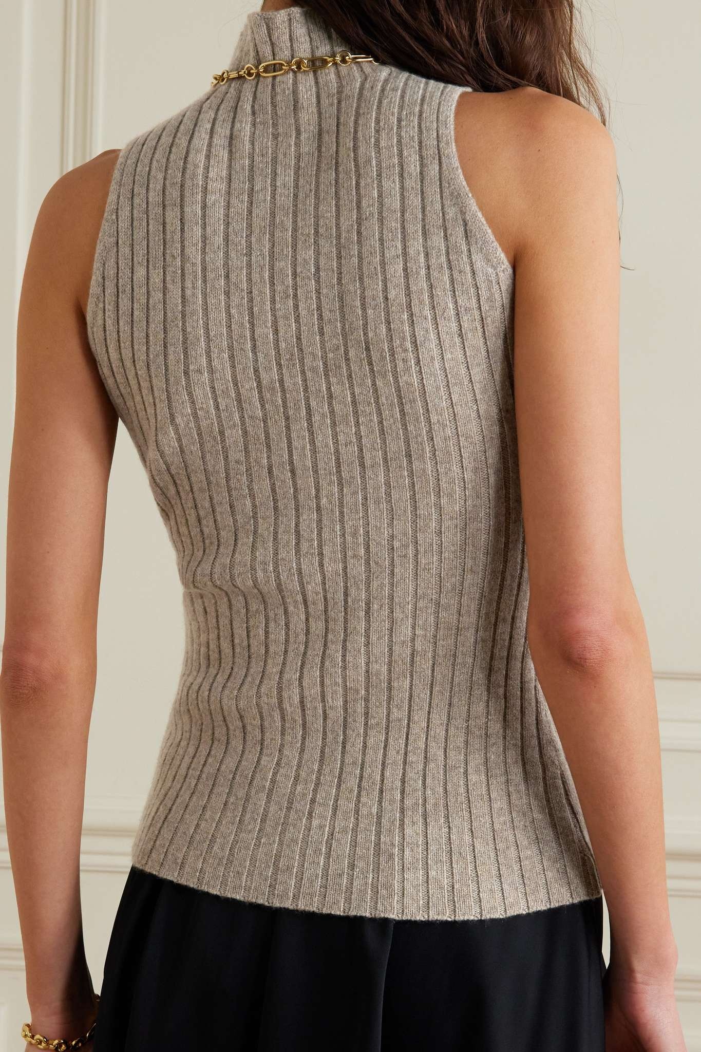 Jolene ribbed cashmere turtleneck sweater - 3