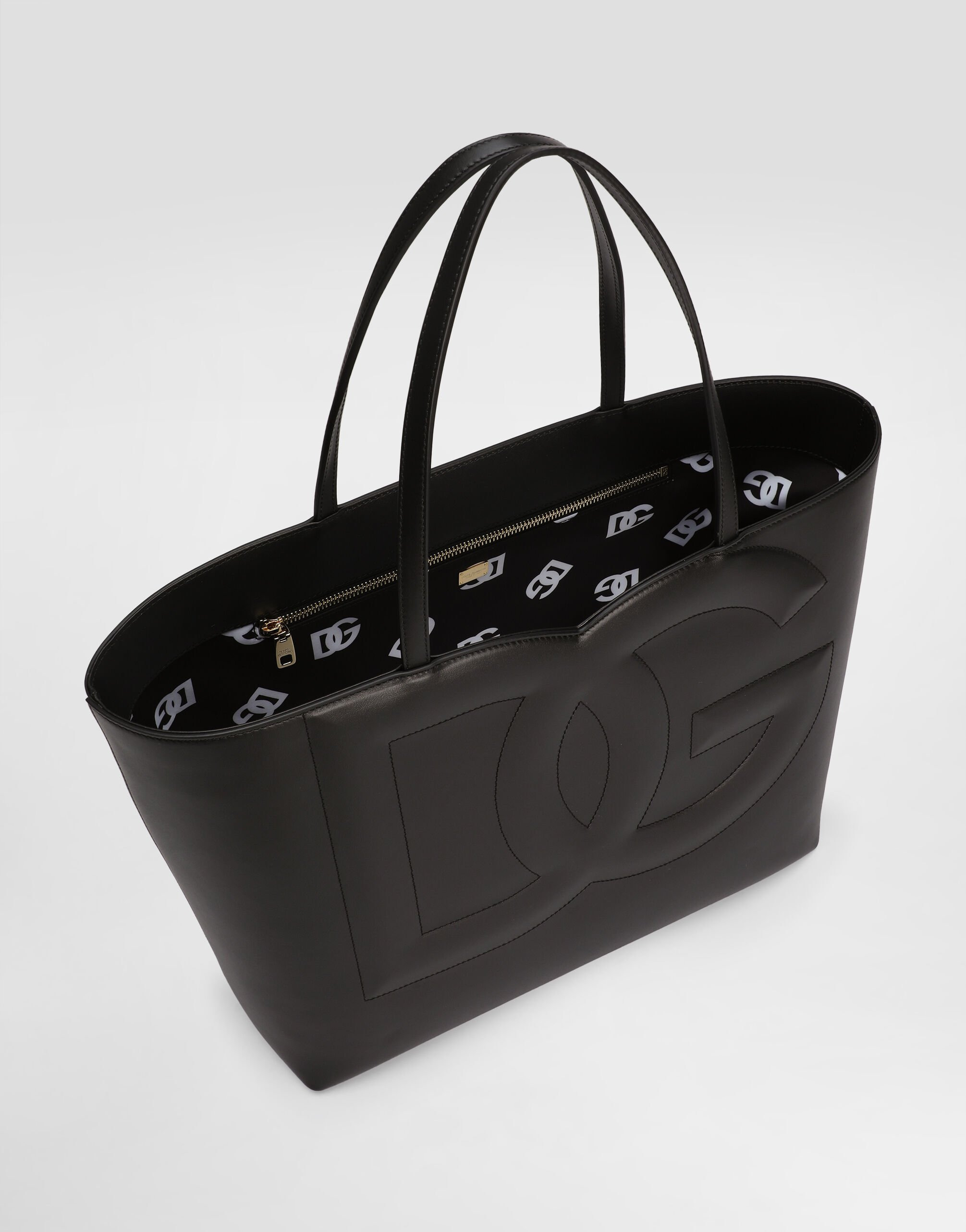 Medium calfskin Logo shopper - 5