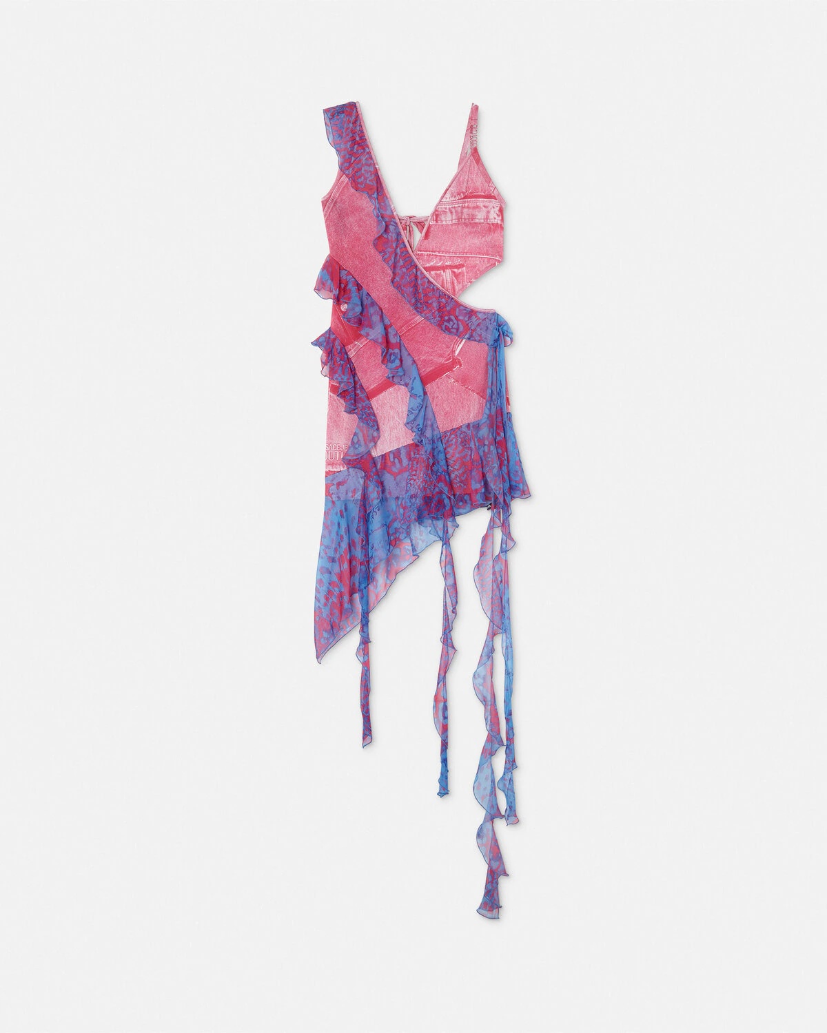 Animalier Ruffled Mini Dress - 1