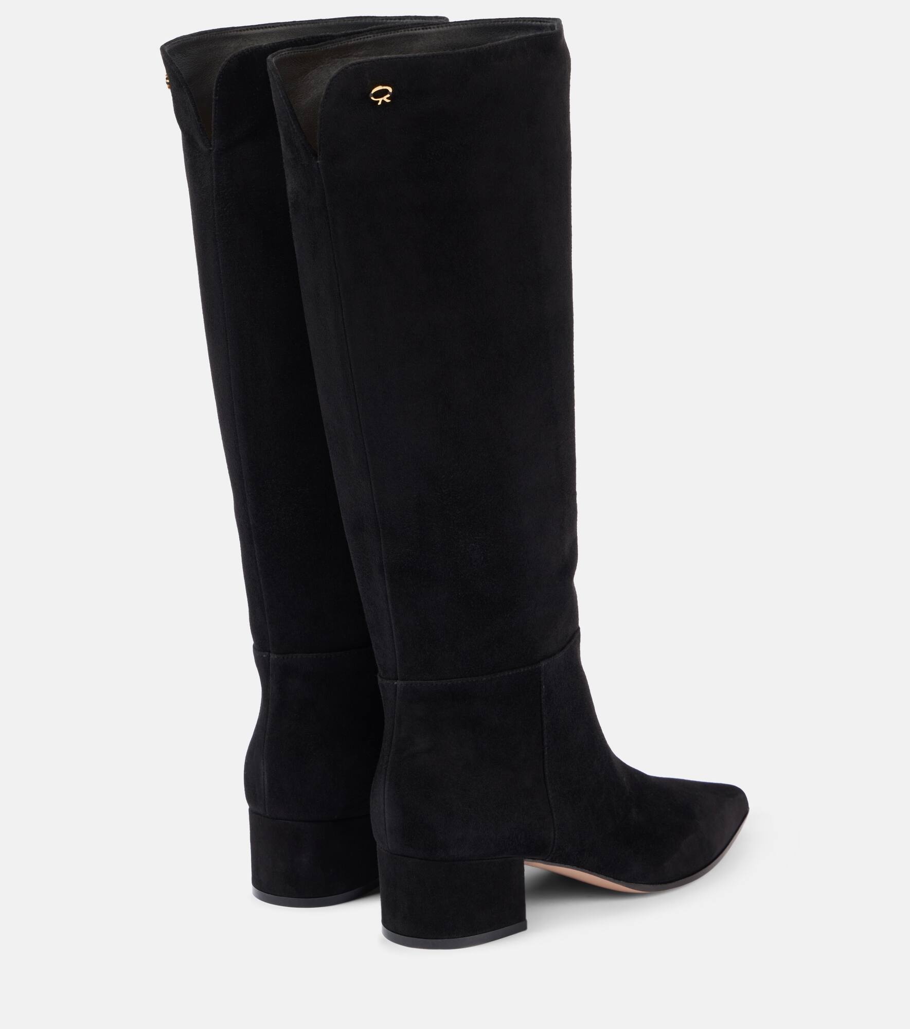 Suede knee-high boots - 3