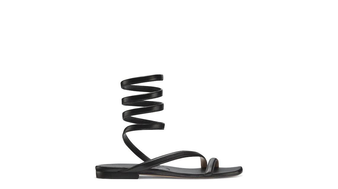 BEATRIX FLAT WRAP SANDAL - 1