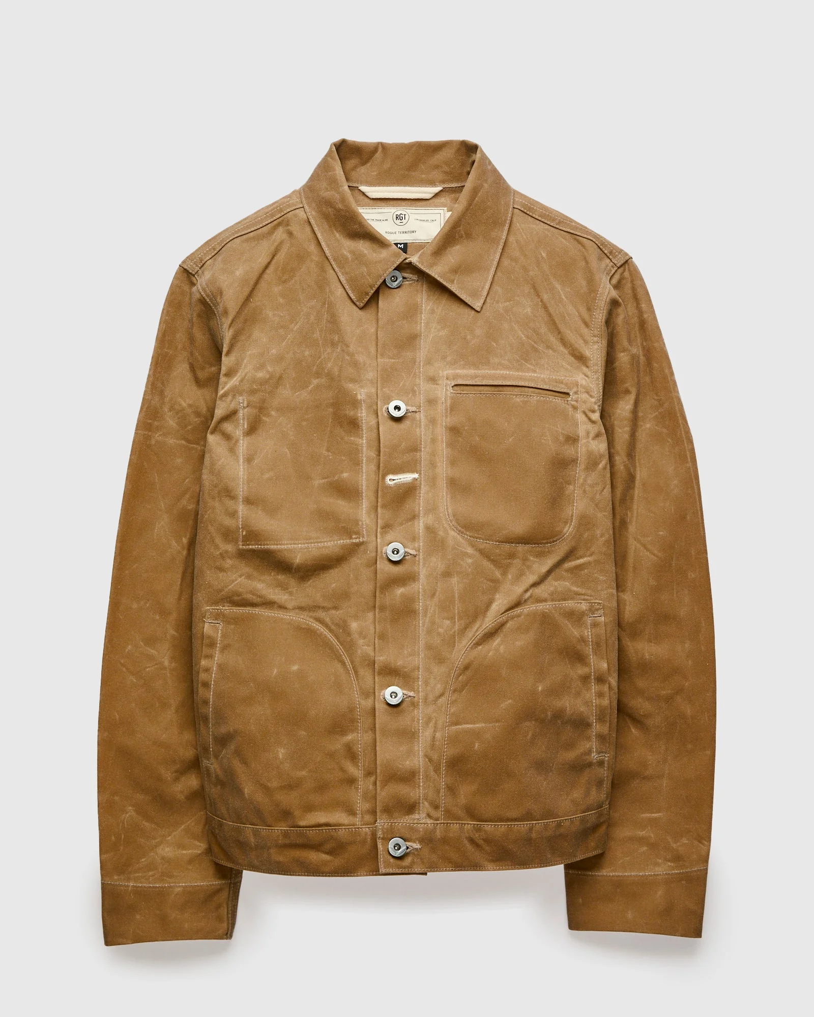 Waxed Canvas Ridgeline Supply Jacket in Tan - 1