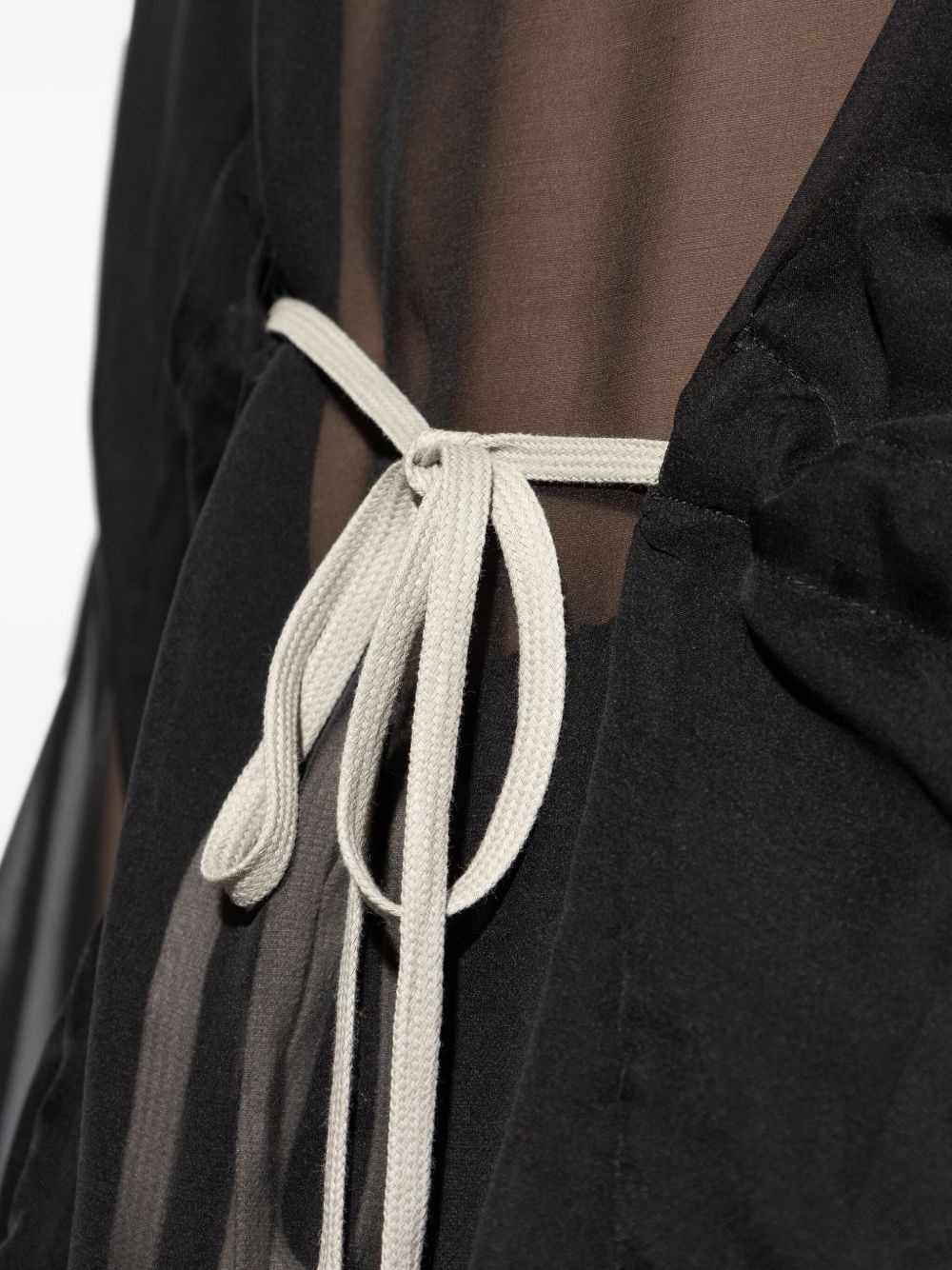 semi-sheer silk hoodie - 5