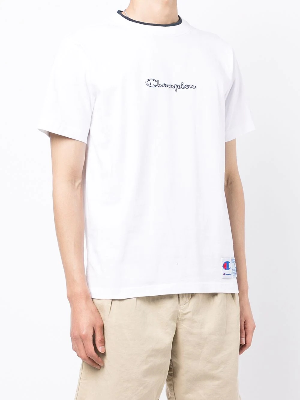 embroidered-logo T-shirt - 3