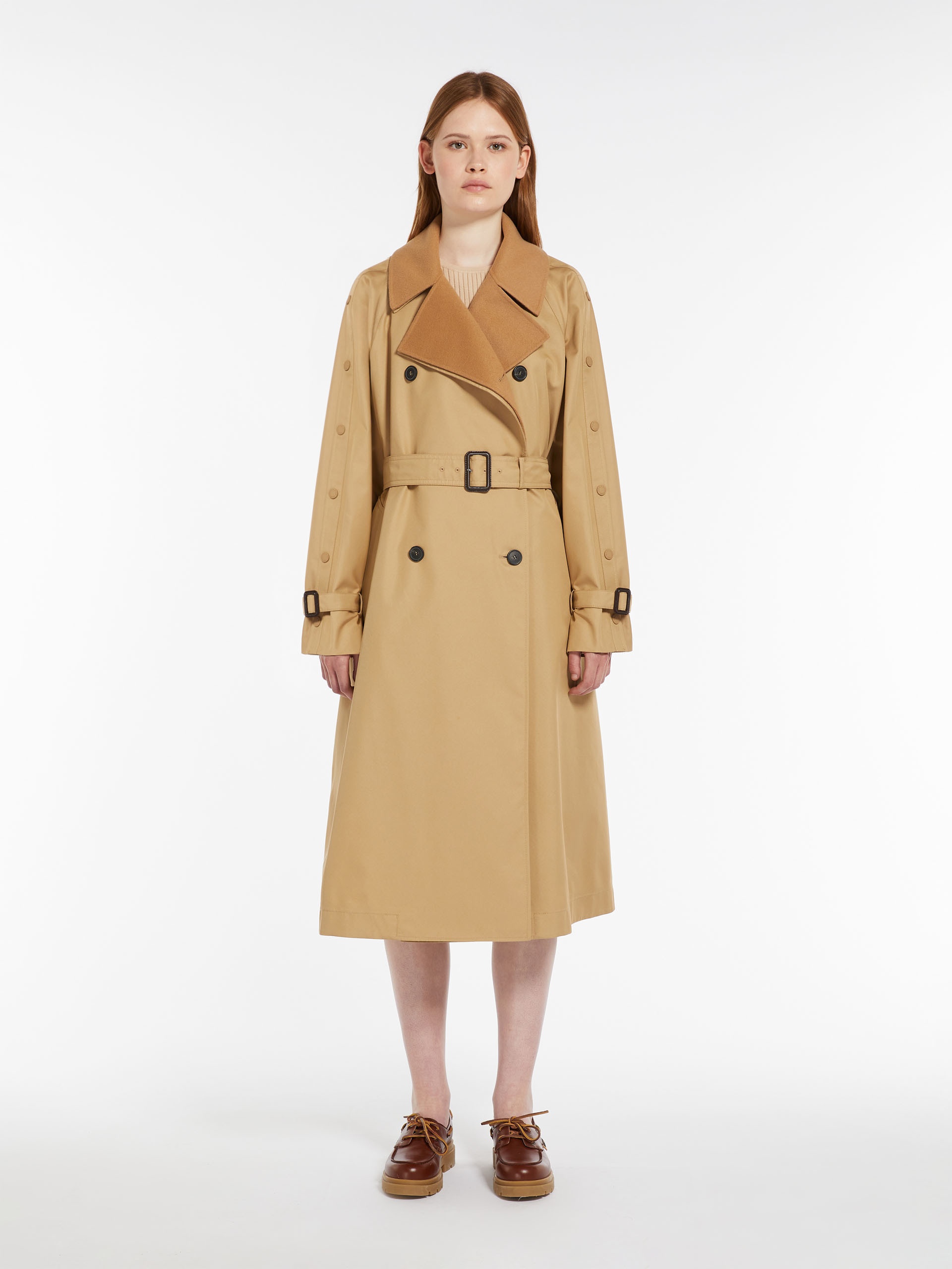 DAPHNE Belted water-repellent cotton trench coat - 3