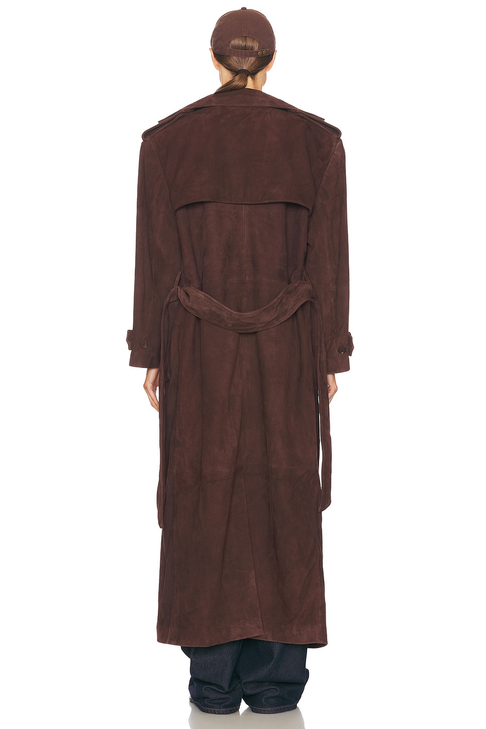 Suede Trench Coat - 5