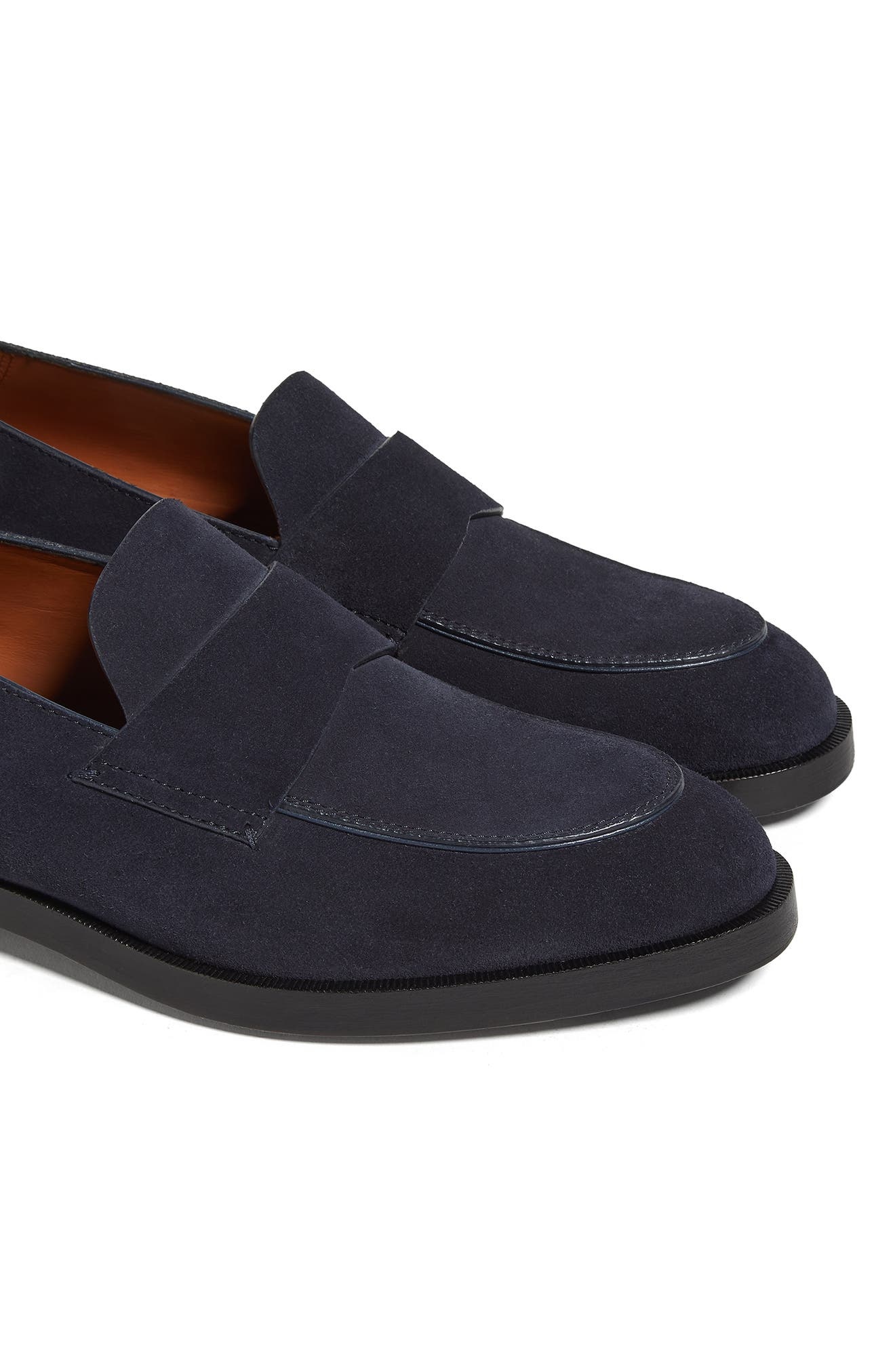ZEGNA Torino Suede Loafer in Navy at Nordstrom - 5