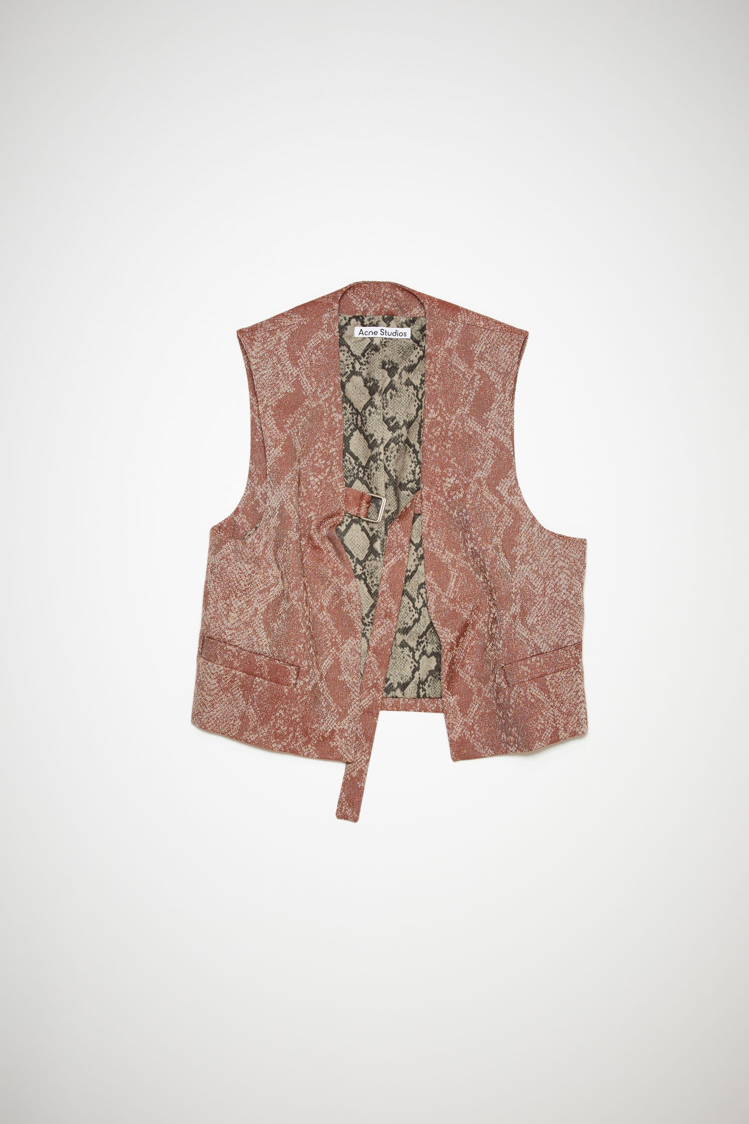 Fitted python vest - Rust red - 1