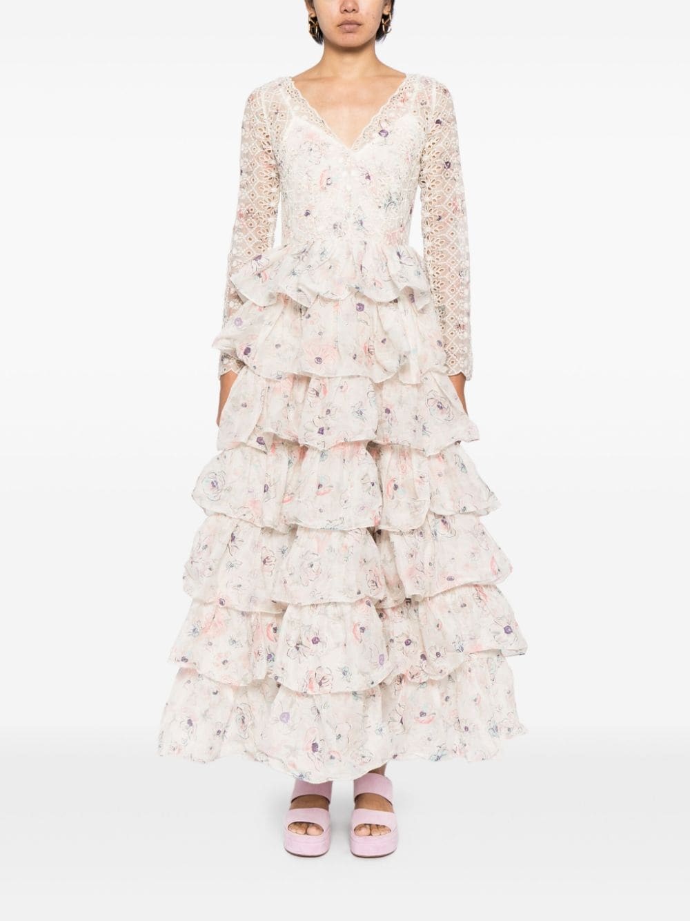 Halliday floral-print gown - 2