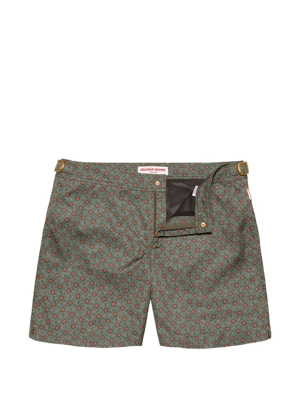 Bulldog floral-print swim shorts - 1