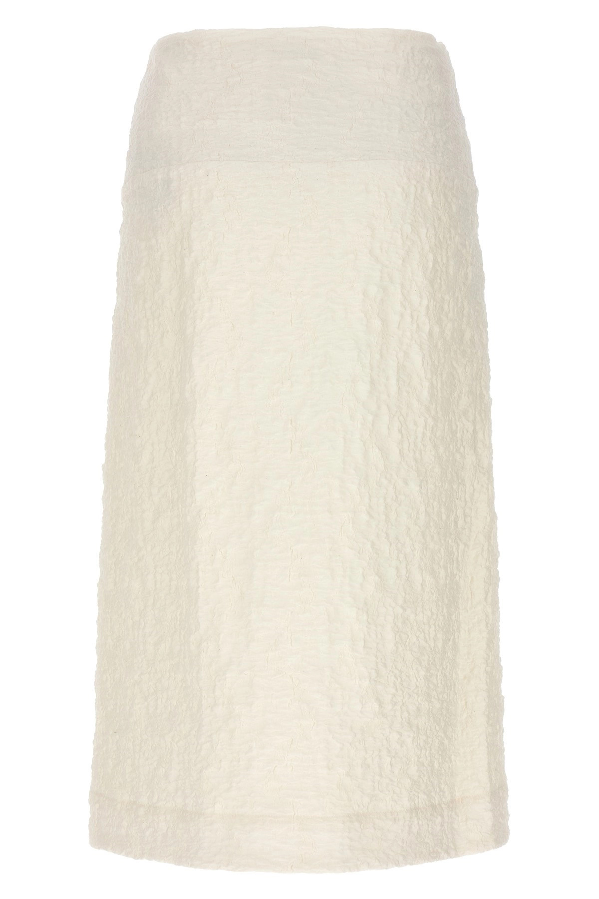 Embossed cotton skirt - 3