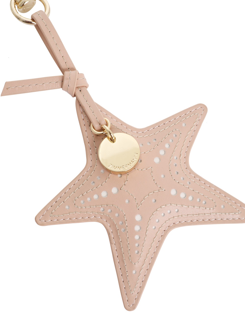 LEATHER STARFISH KEY CHARM - 4