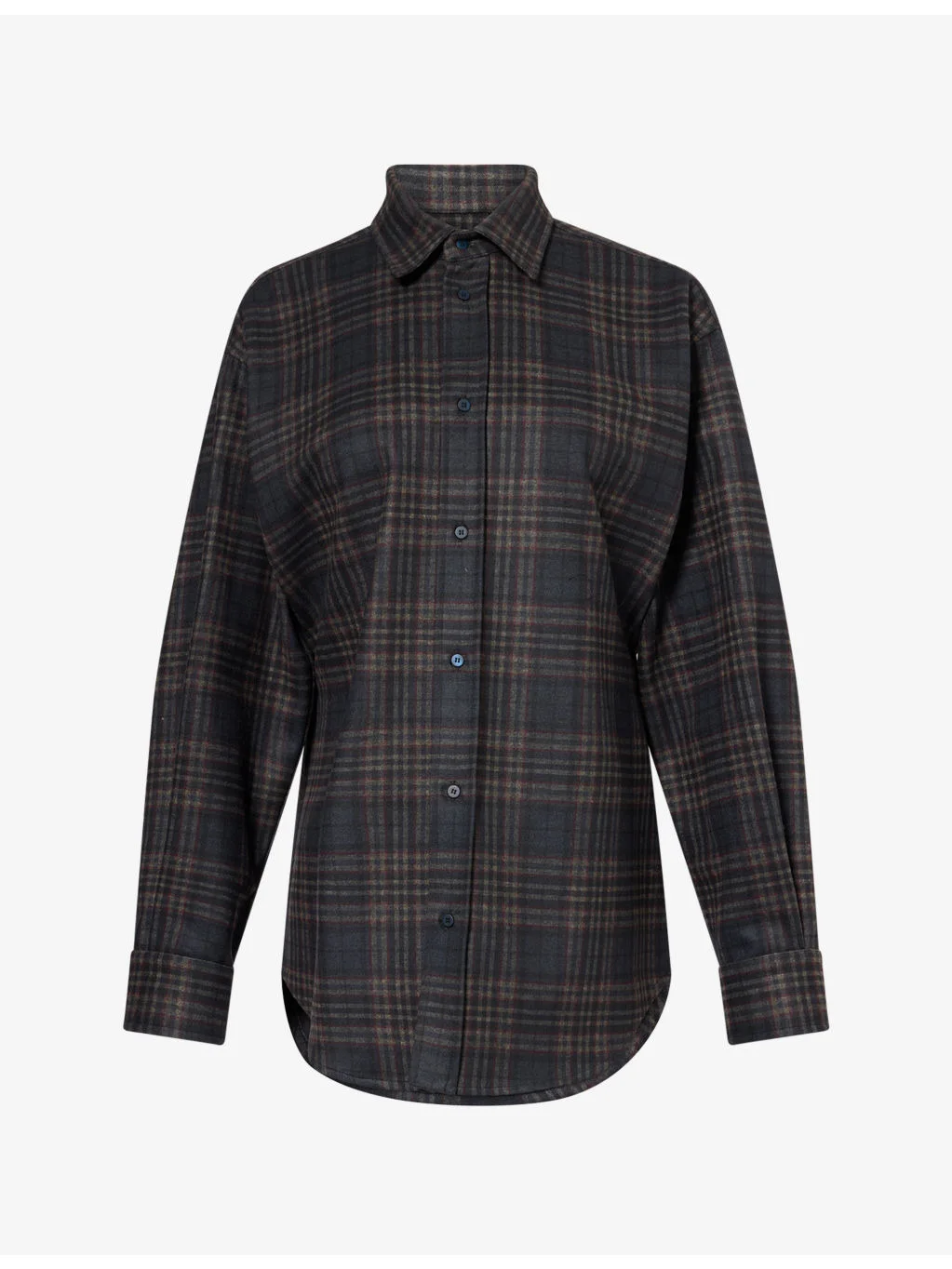 Anne Tailored Tartan Woven Shirt - 1