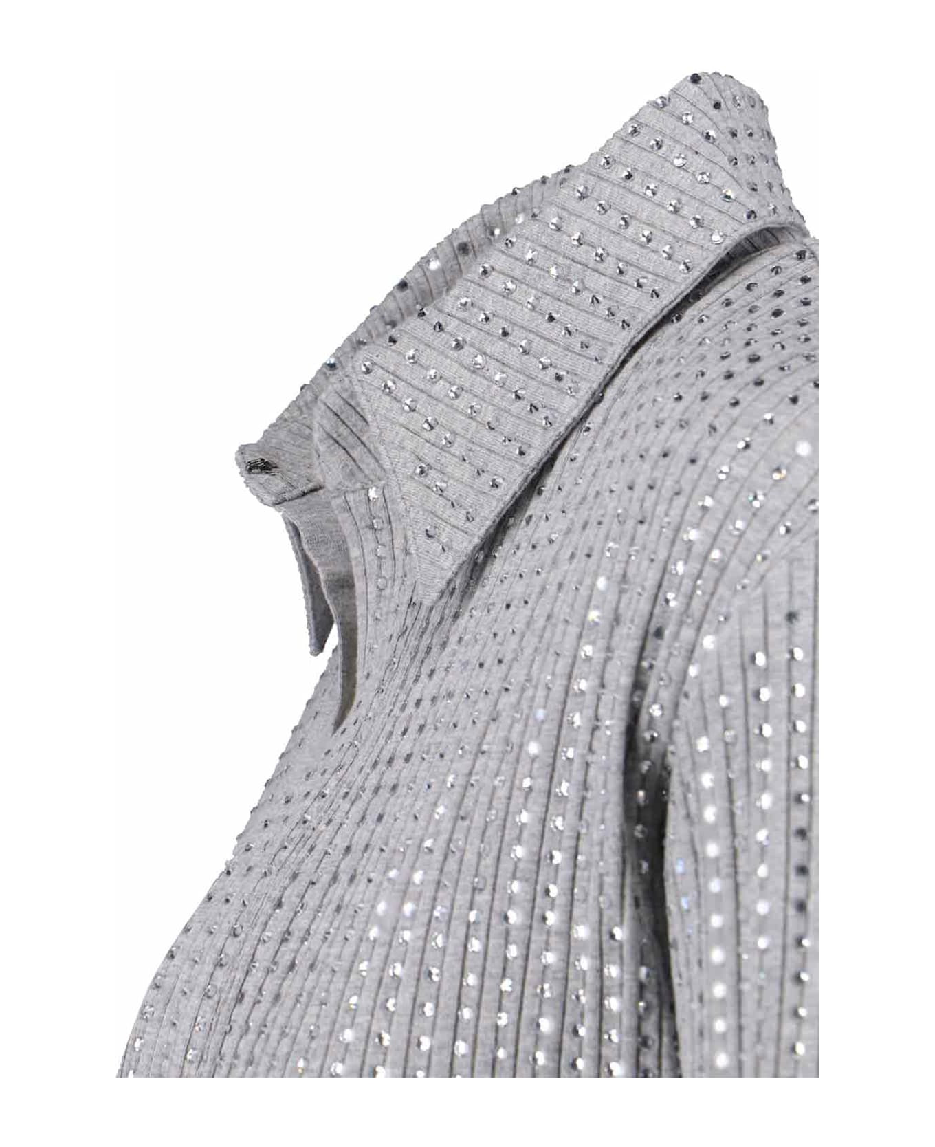 Rhinestone Mini Dress - 4