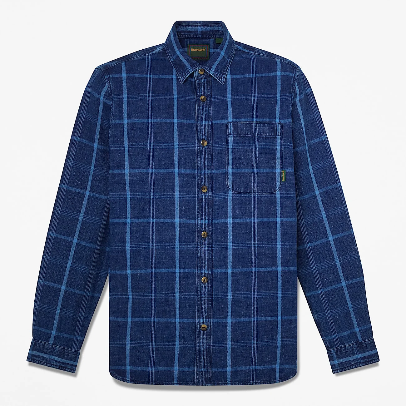 Men's Indigo Check Regular Shirt - 1