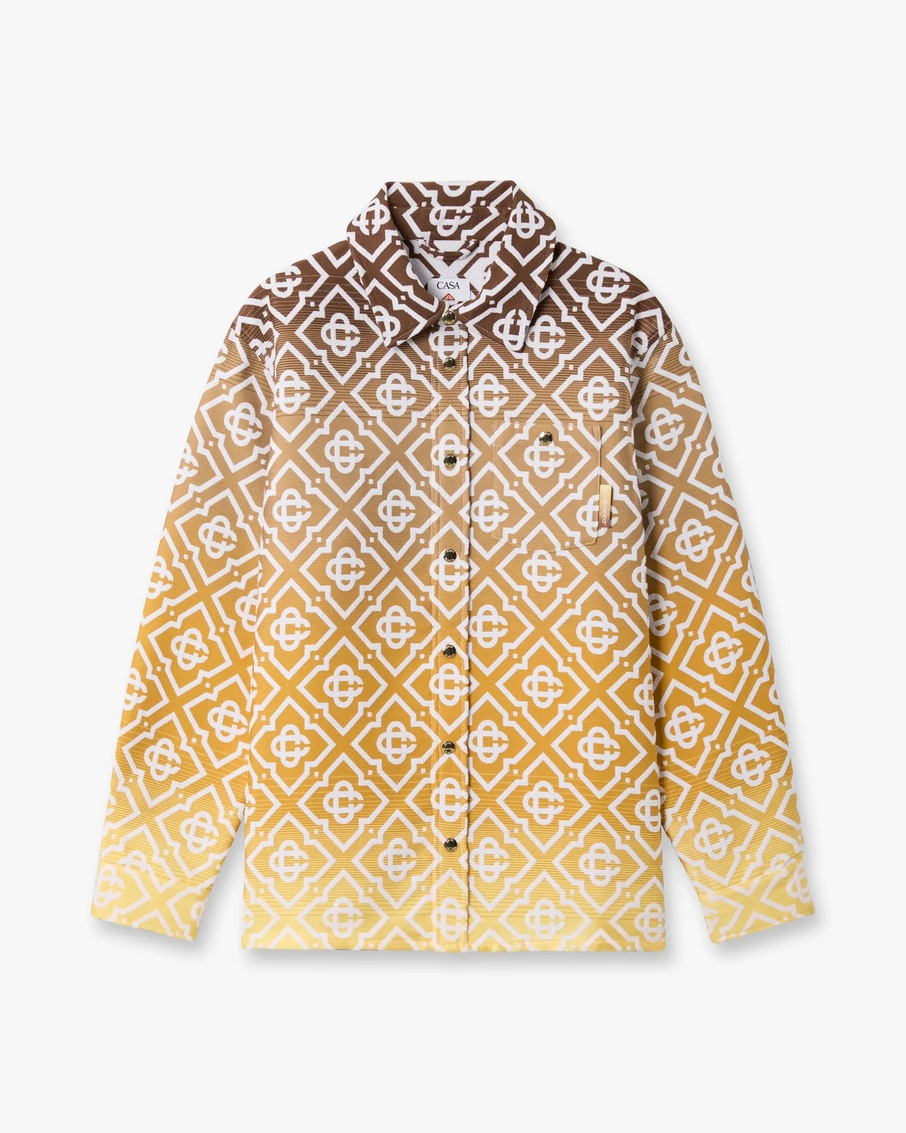 Beige Gradient Monogram Shacket | Casablanca Paris - 1