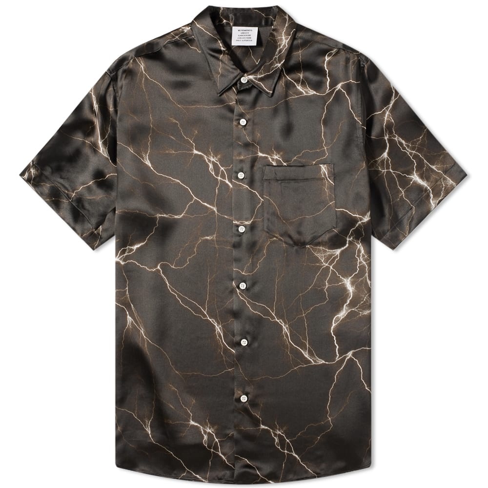 VETEMENTS Short Sleeve Lightning Shirt - 1