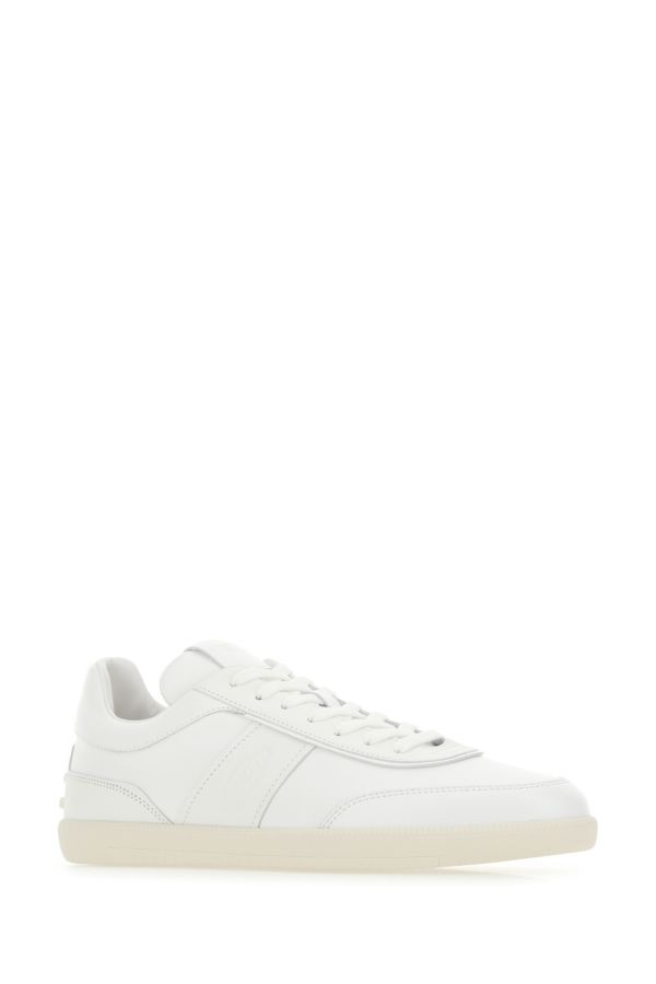 Tod's Man White Leather Tabs Sneakers - 2