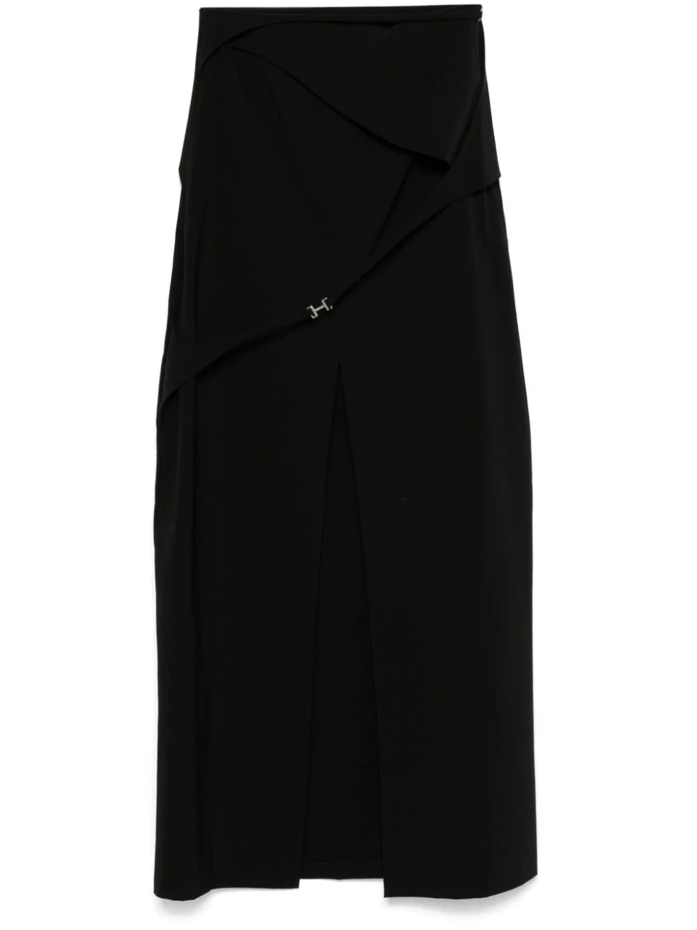 strap-detail maxi skirt - 1