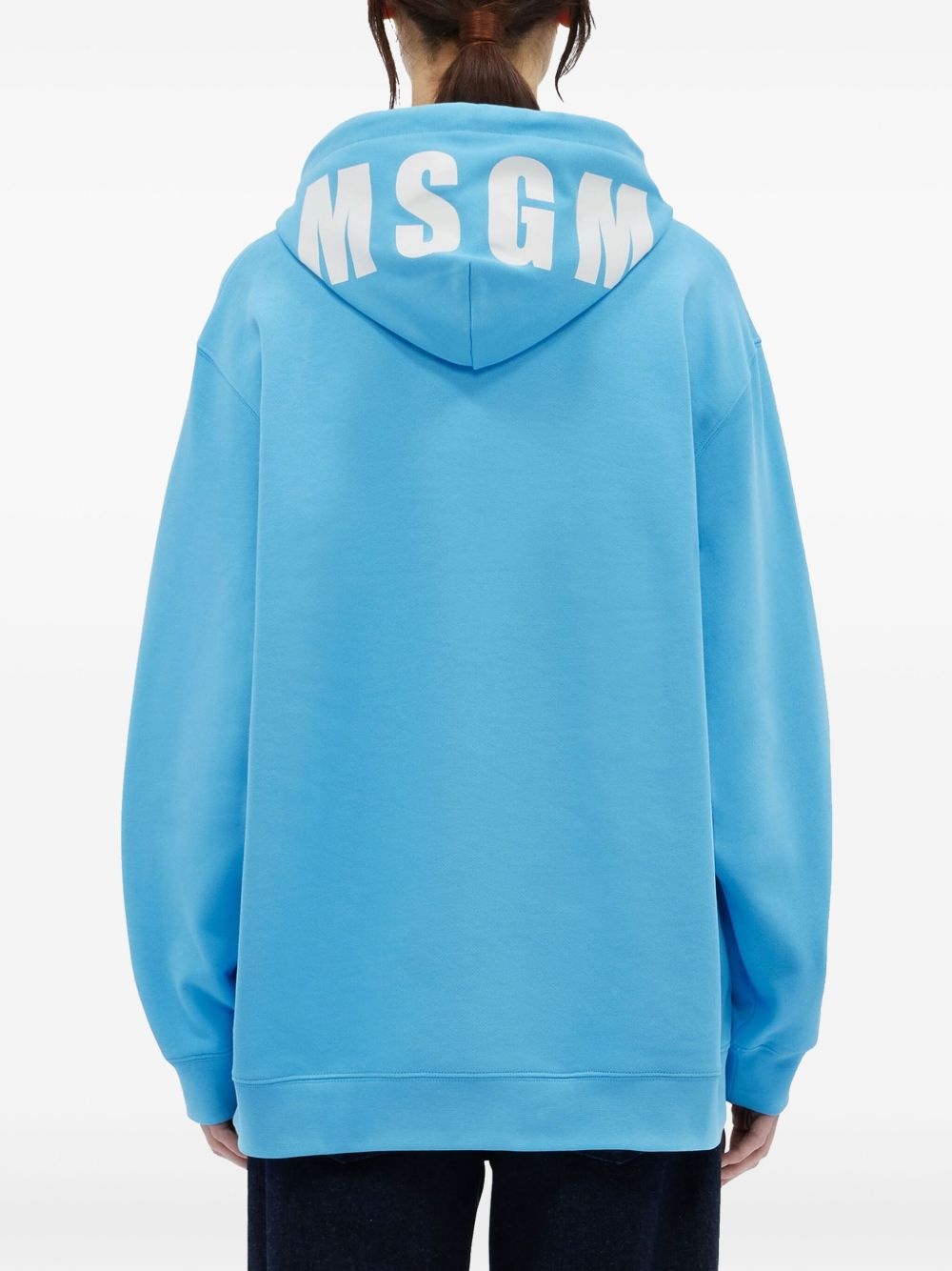 logo-print hoodie - 4
