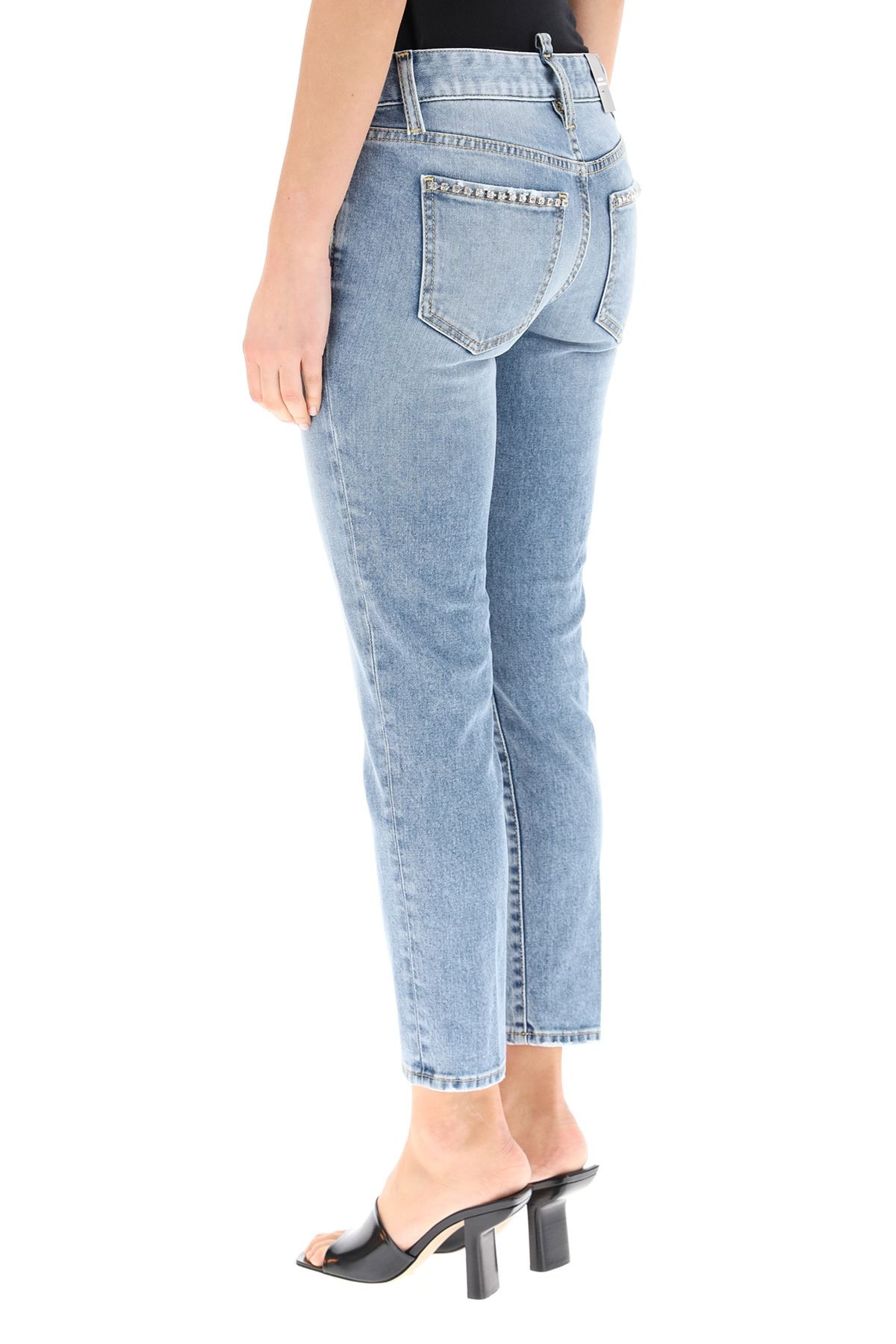 MEDIUM WAIST CROPPED TWIGGY JEANS - 4