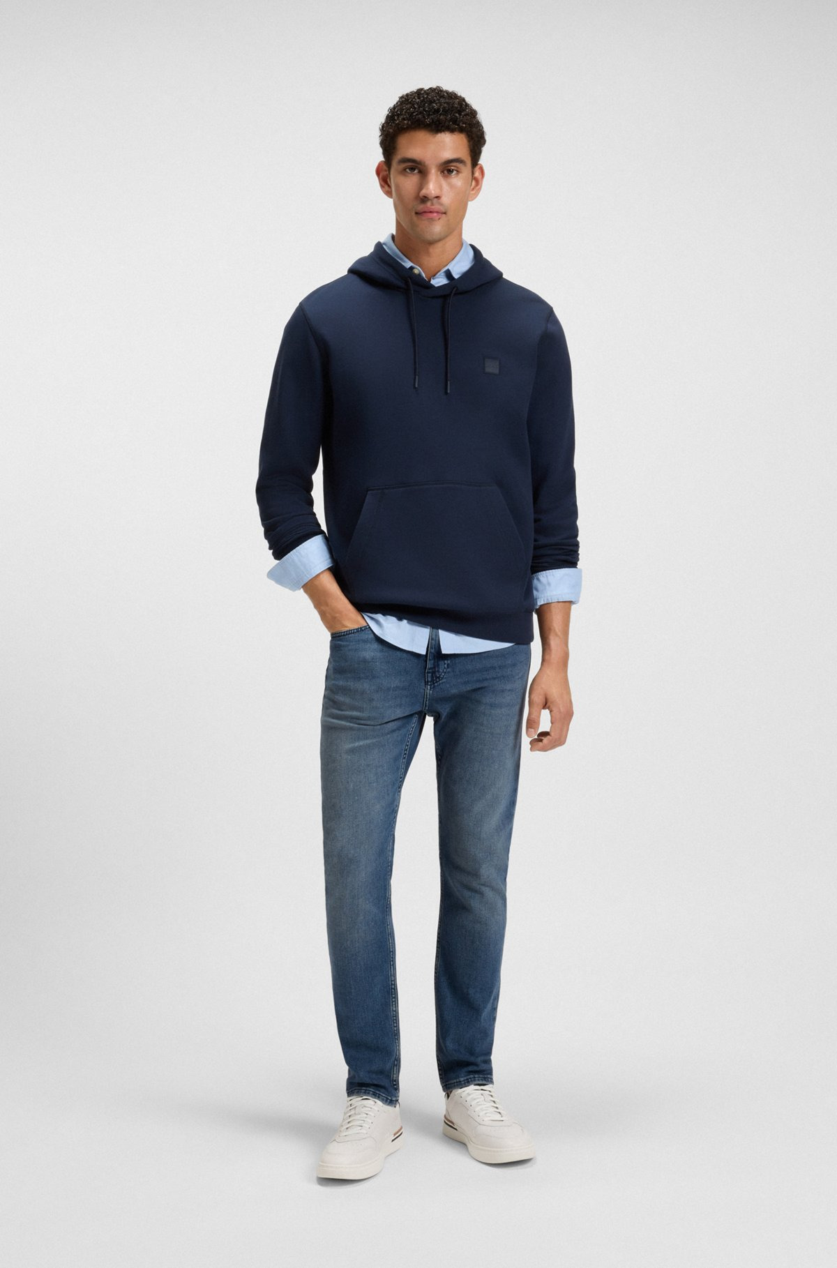 DELAWARE SLIM-FIT JEANS IN BLUE COMFORT-STRETCH DENIM - 3