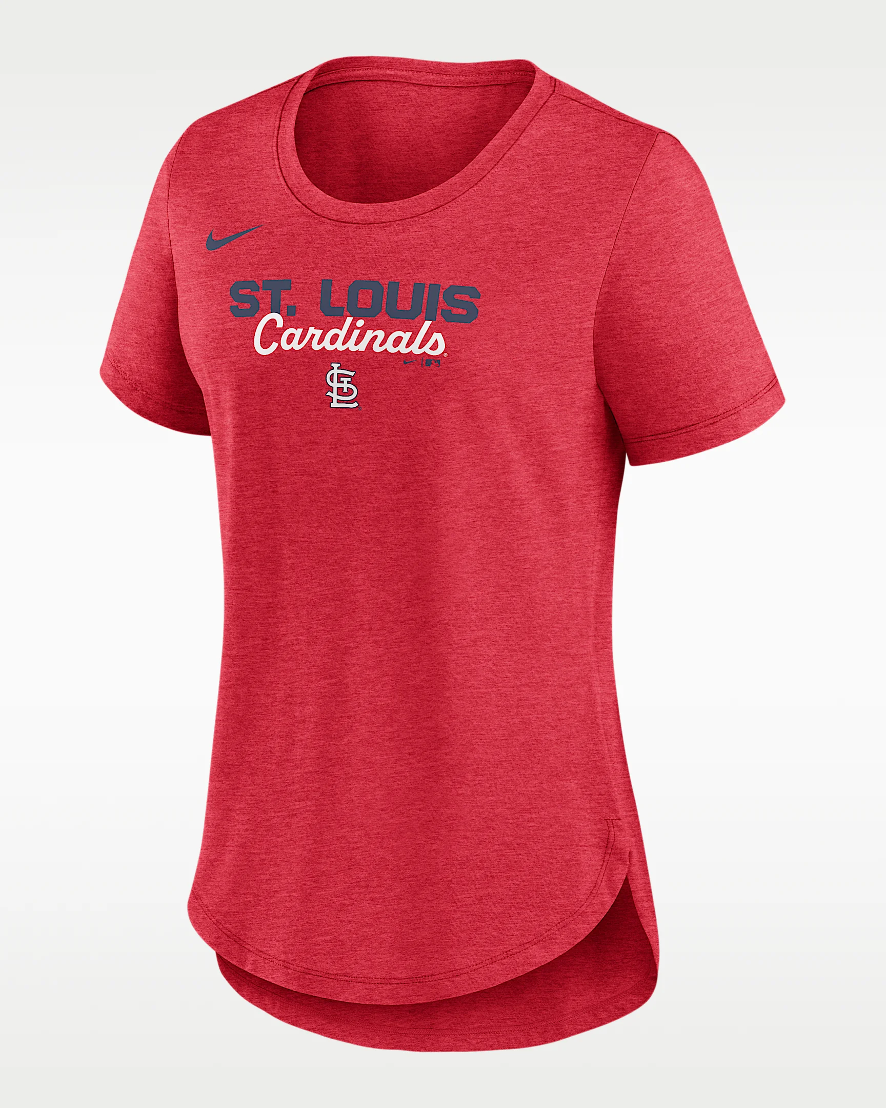 St. Louis Cardinals Arched Team Name Women's Nike MLB T-Shirt - 1