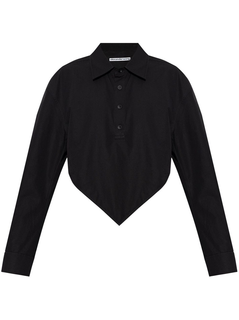 pointed organic-cotton shirt 1