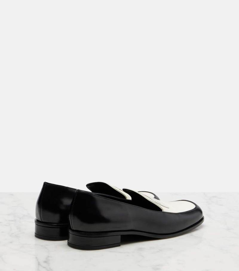 Givenchy Label leather loafers outlook