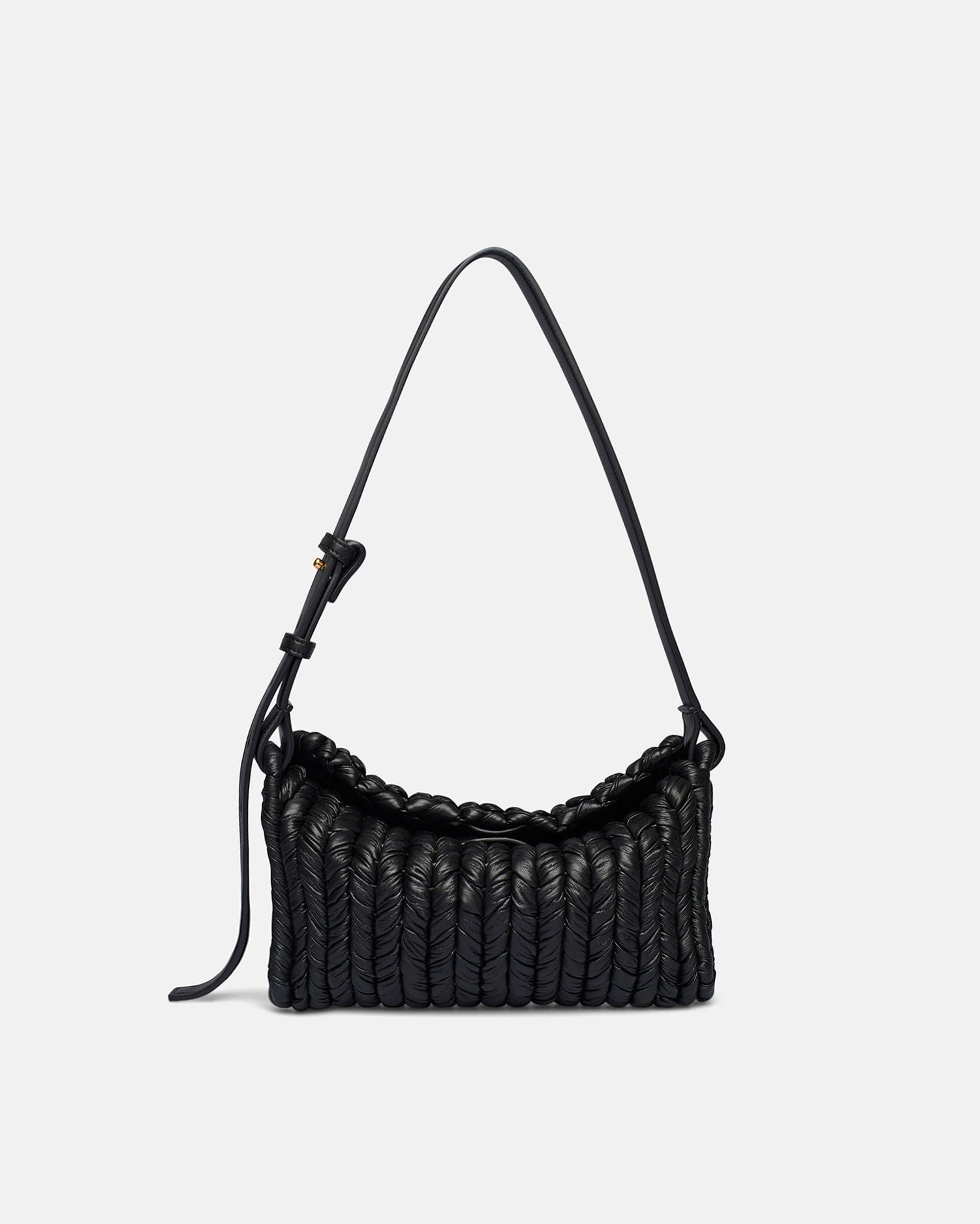 THE BUSKET BAGUETTE - Knit baguette bag - Black - 2